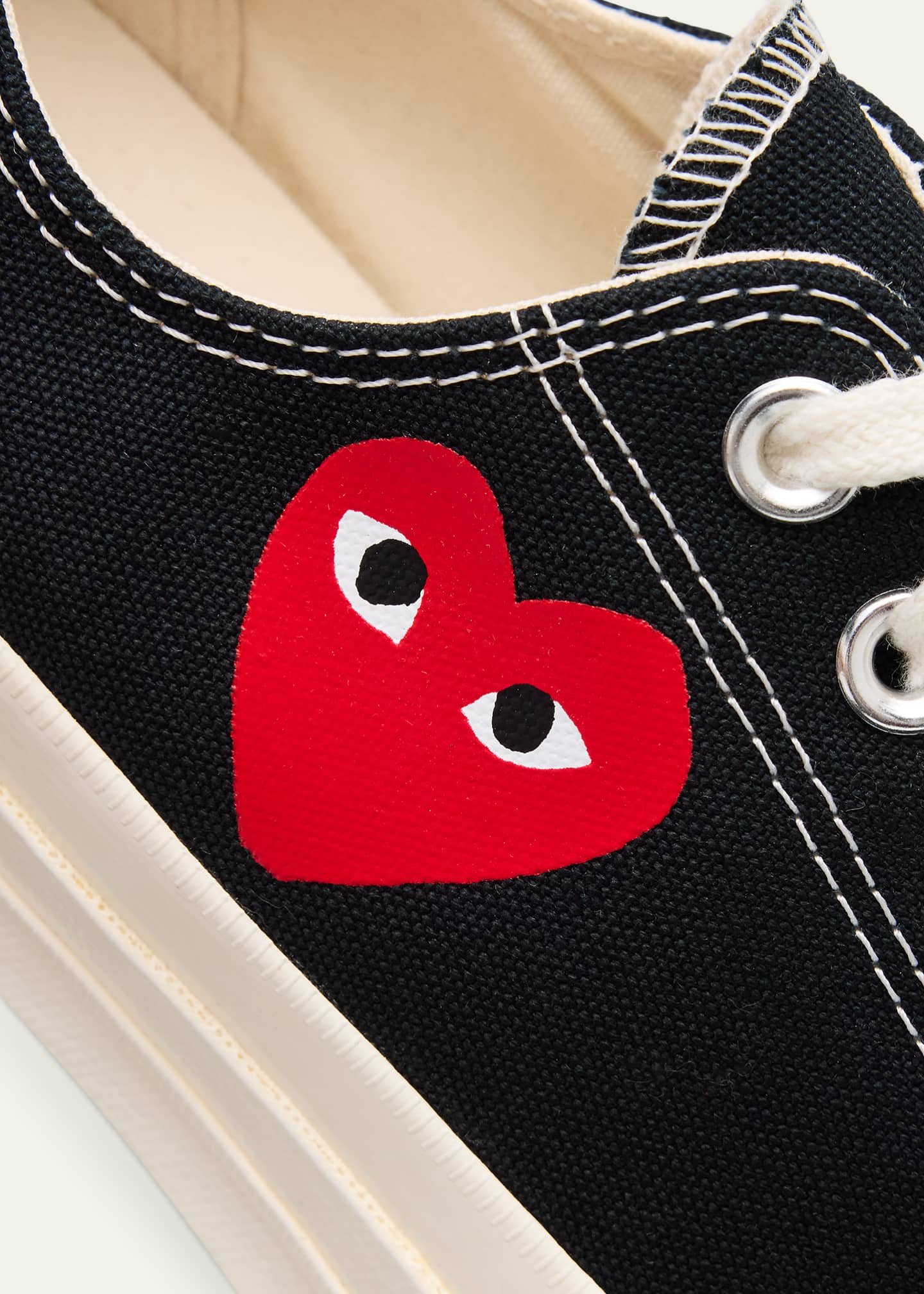 CDG Play x Converse Chuck Taylor Canvas Low-Top Sneakers
