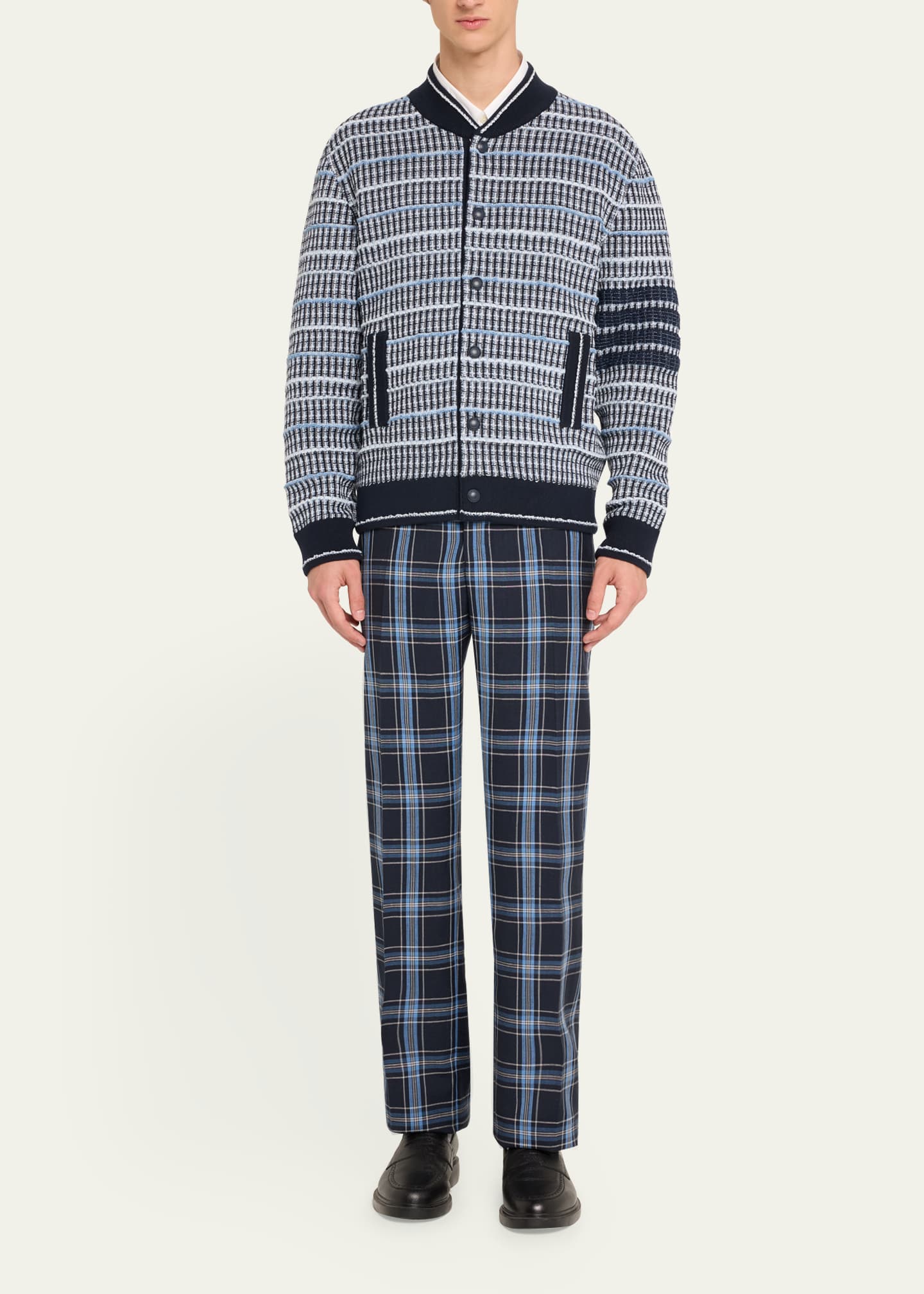 Men's Togho Squares Bomber Jacket main image 0