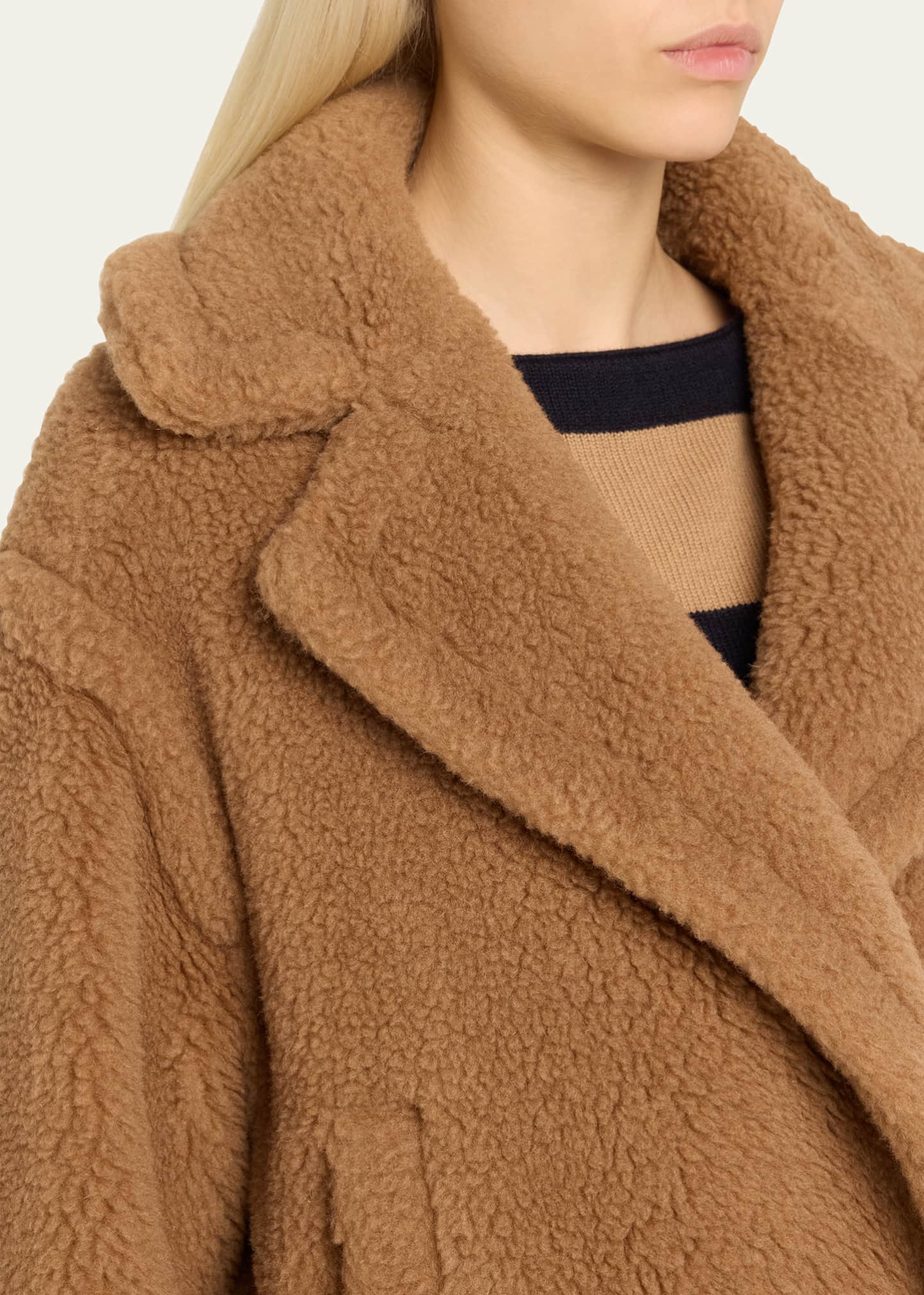 Max Mara Vanadio Camel Wool Overcoat Image 5 of 5