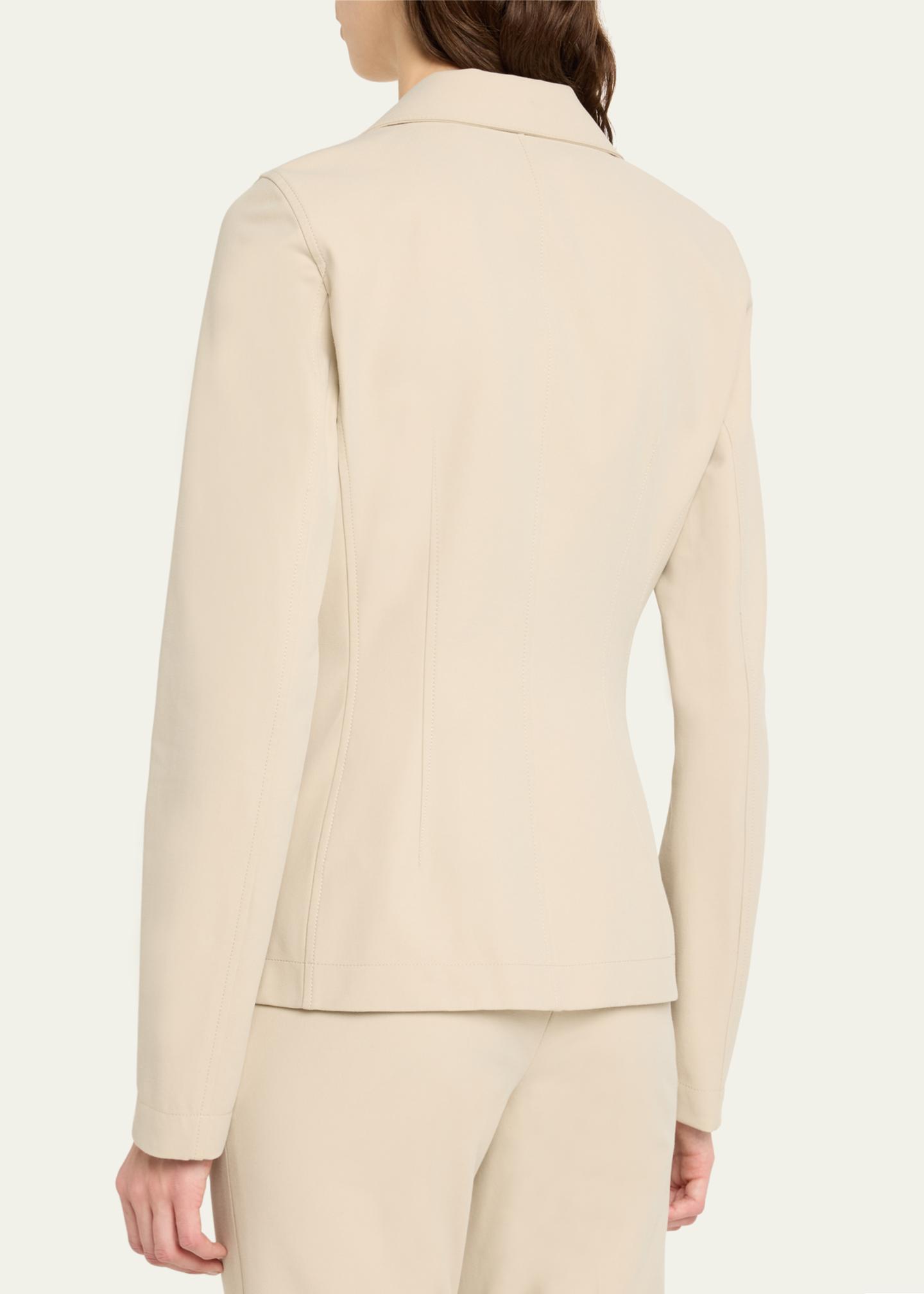 Lafayette 148 New York Notched-Lapel Techno Stretch Twill Jacket 