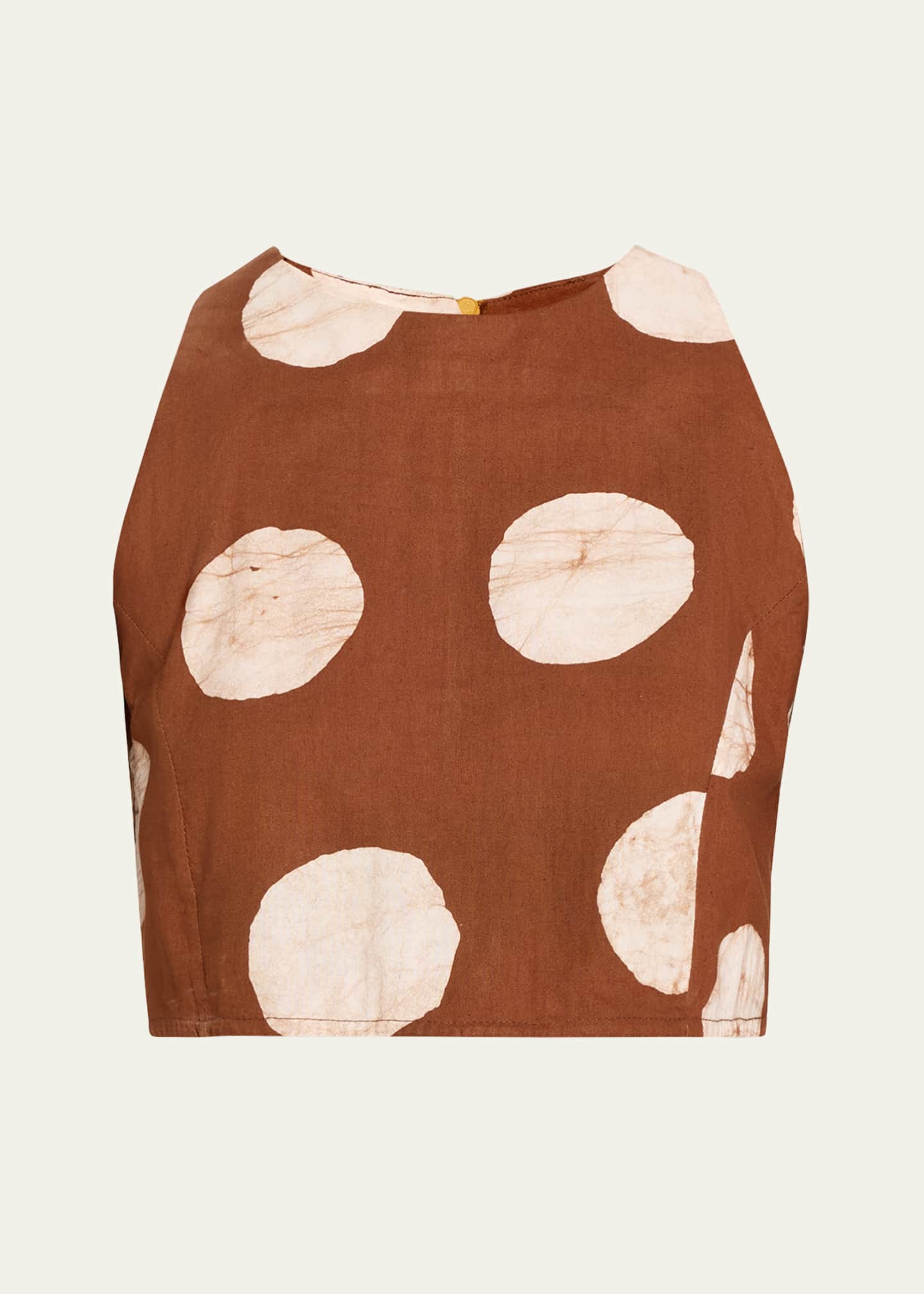 Studio 189 Hand-Batik Cotton Racerback Crop Top Image 1 of 5