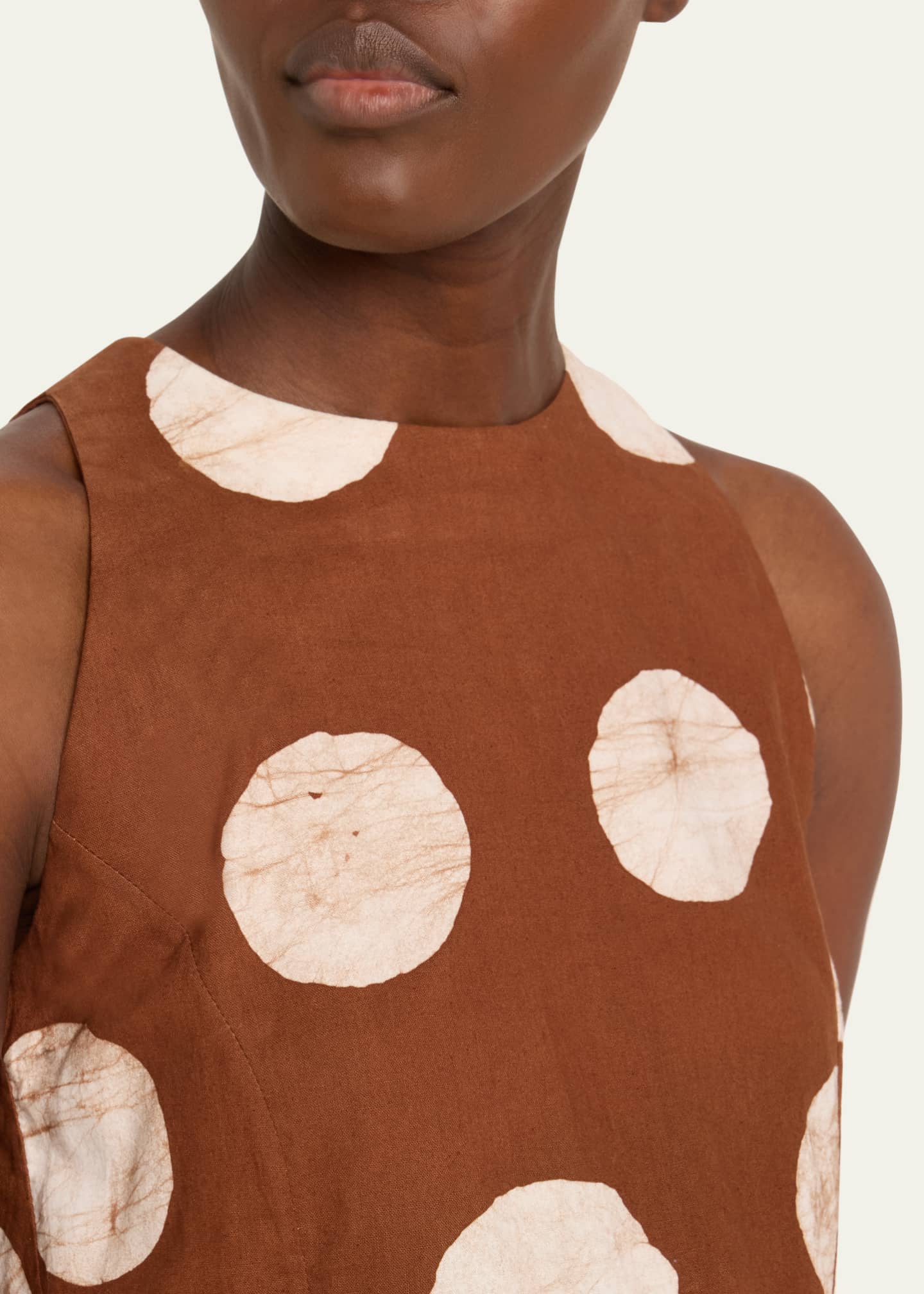 Studio 189 Hand-Batik Cotton Racerback Crop Top Image 5 of 5