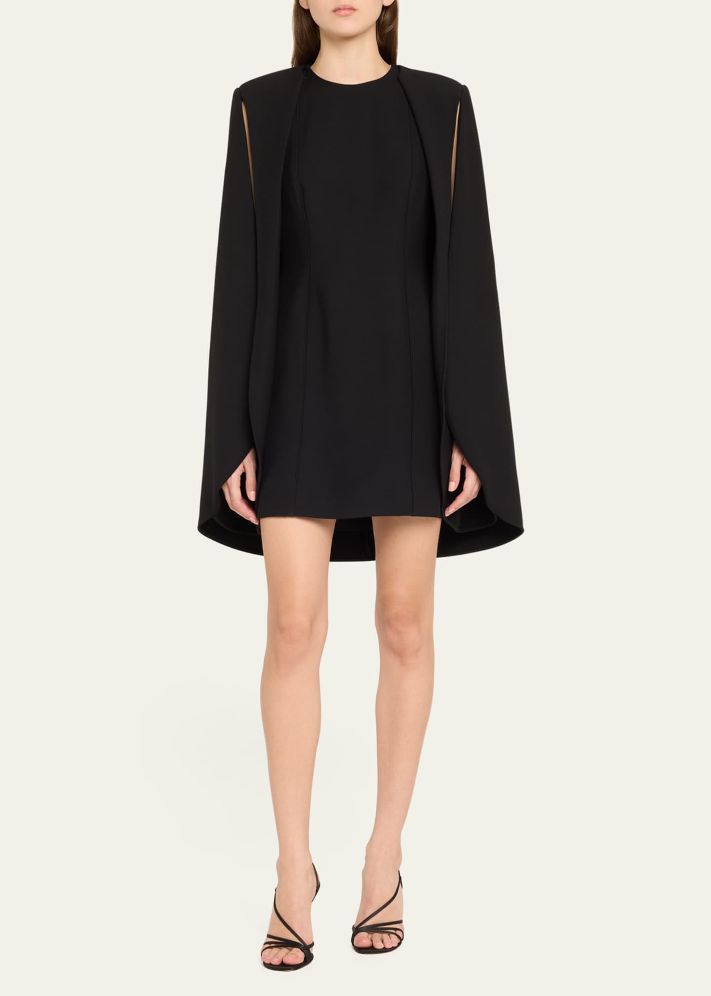 Stella McCartney Structured Cape Mini Dress - Bergdorf Goodman