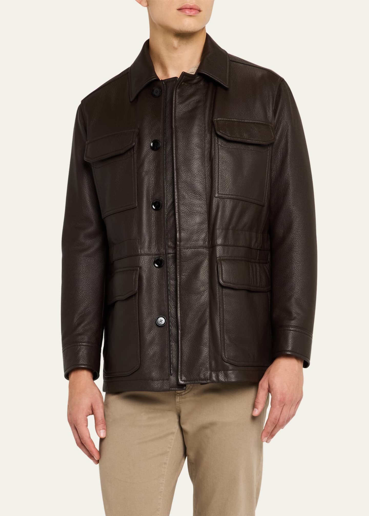 Men's deerskin leather jackets shop