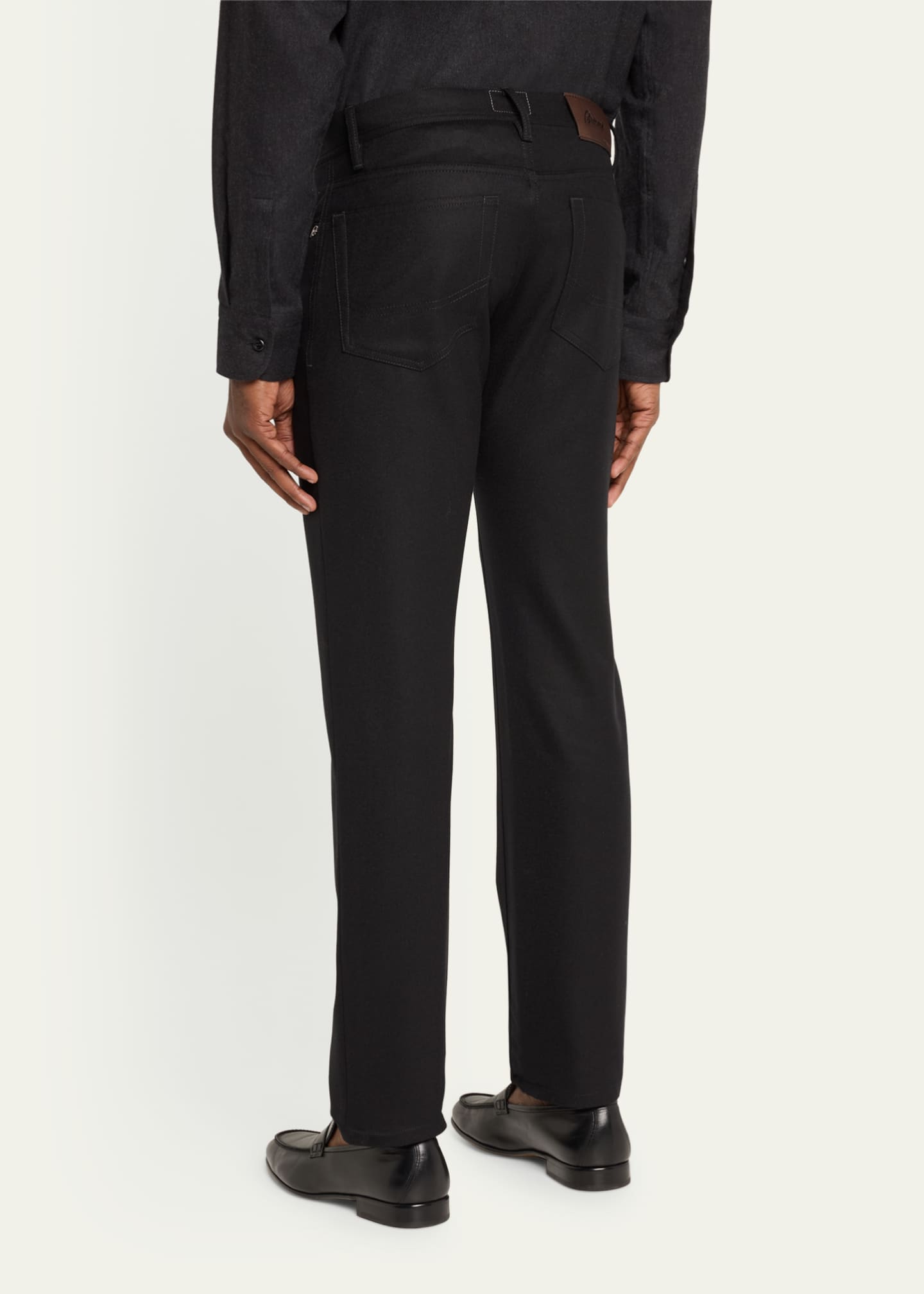 Brioni Men's Meribel Wool Flannel 5-Pocket Pants - Bergdorf Goodman