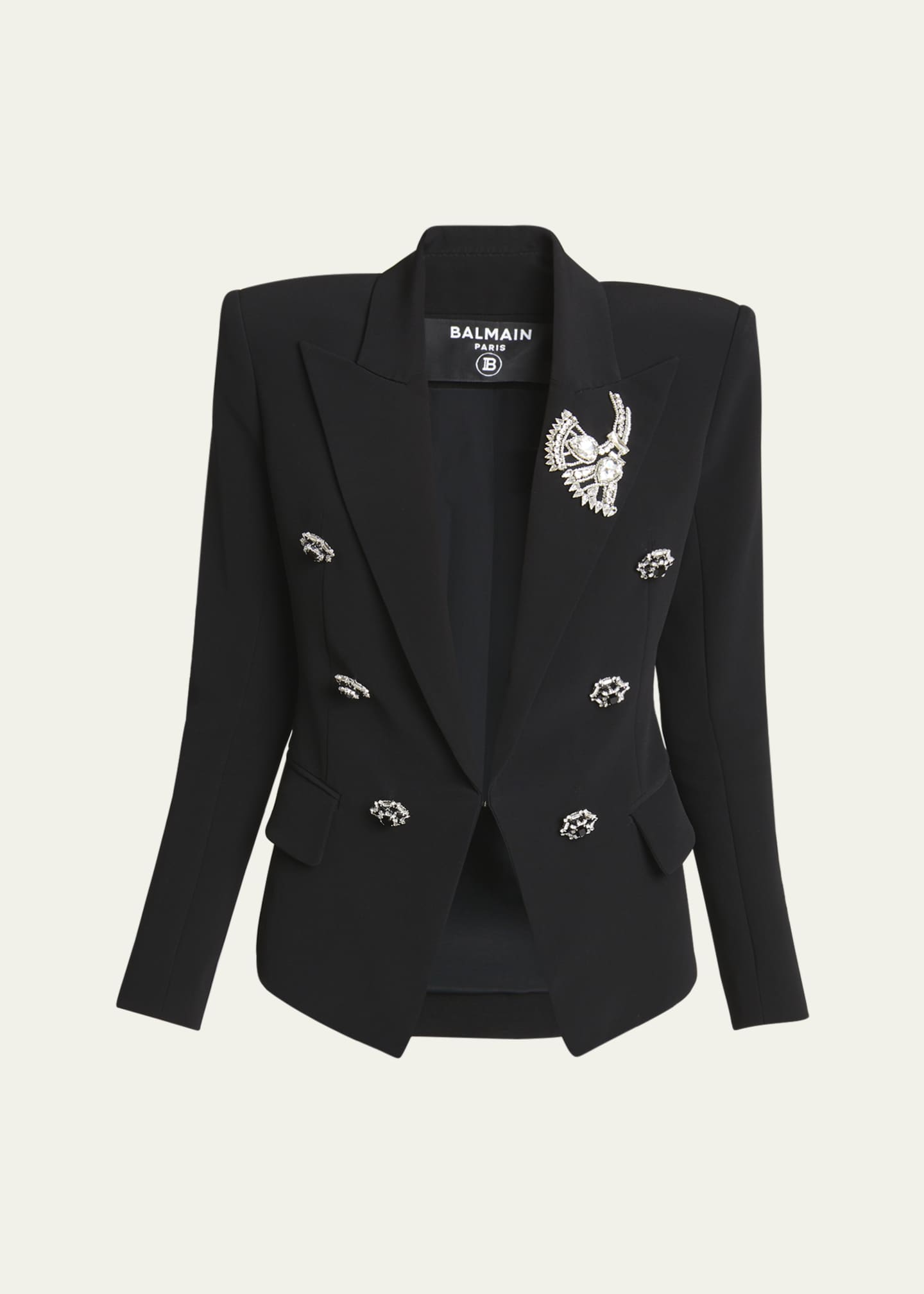 Balmain black blazer new arrivals