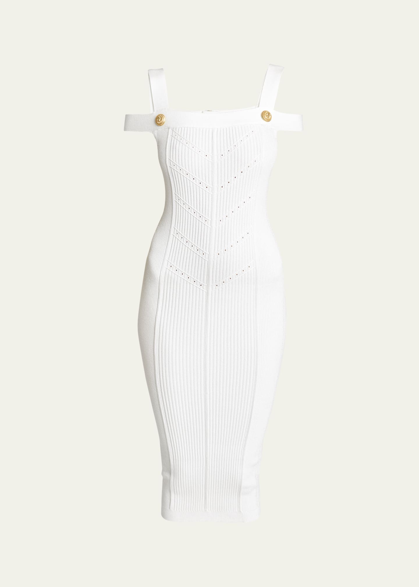 Balmain off shoulder dress cheap