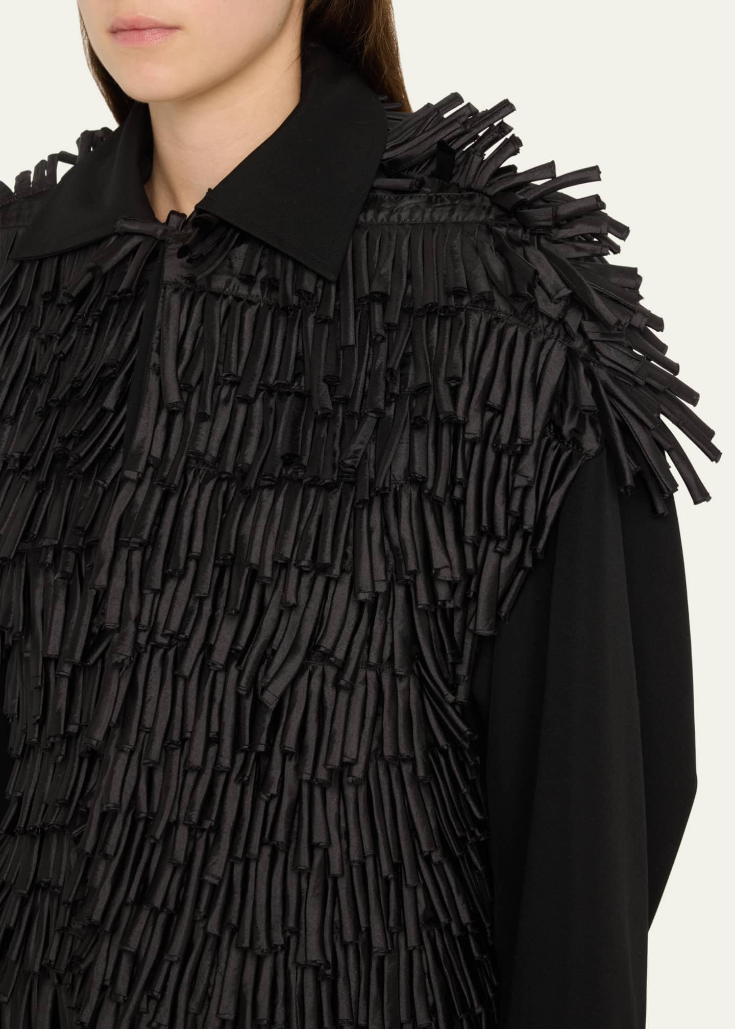 Diotima Penlyne Rolled Fringe Wool Jacket Image 5 of 5