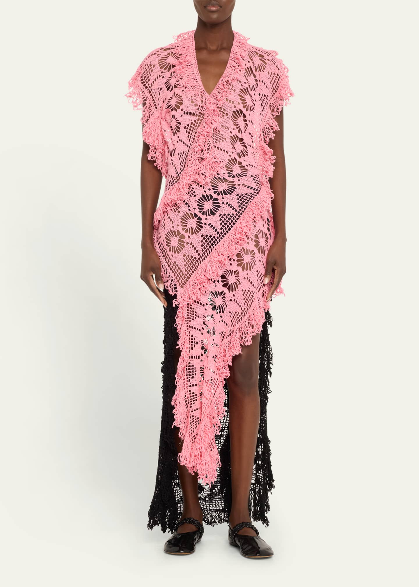 Diotima Drift Crochet Backless Maxi Dress Image 2 of 5