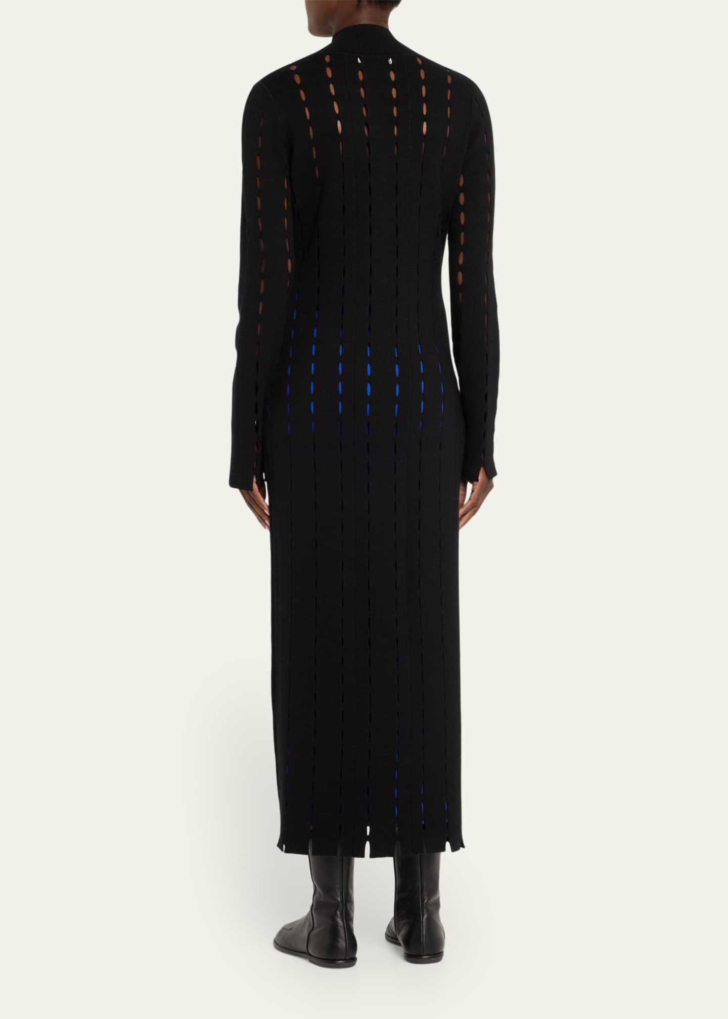 ZANKOV Anatolia Open Knit Zip Maxi Cardigan Bergdorf Goodman