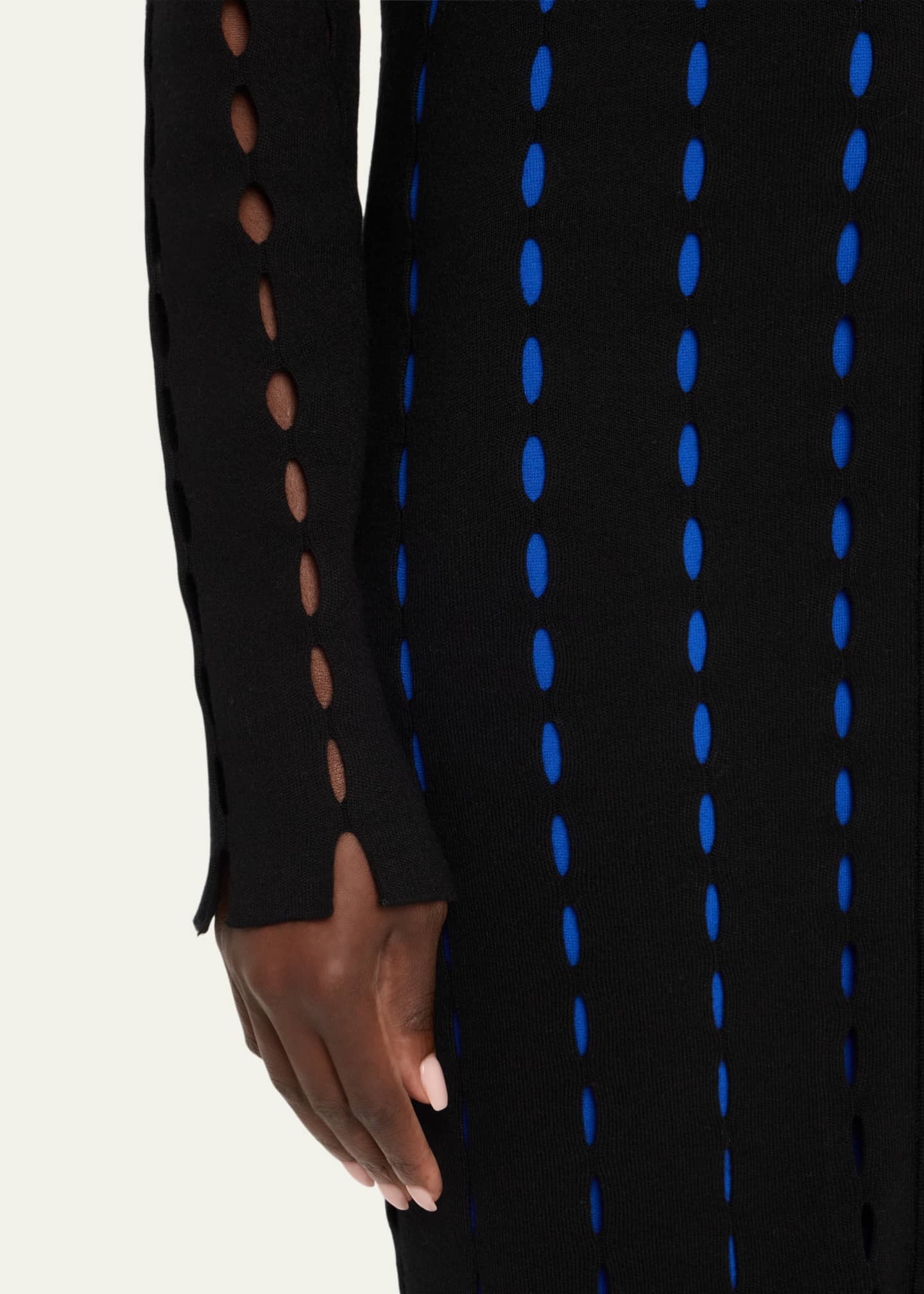 ZANKOV Anatolia Open Knit Zip Maxi Cardigan Bergdorf Goodman