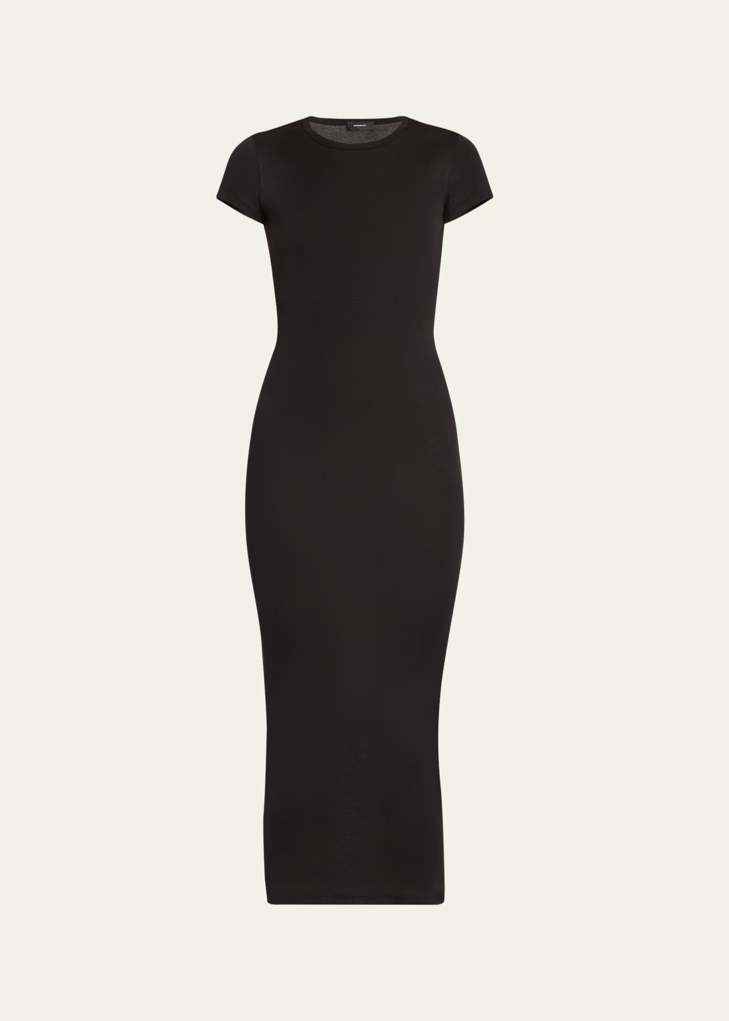WARDROBE.NYC Cotton Cap Sleeve Dress