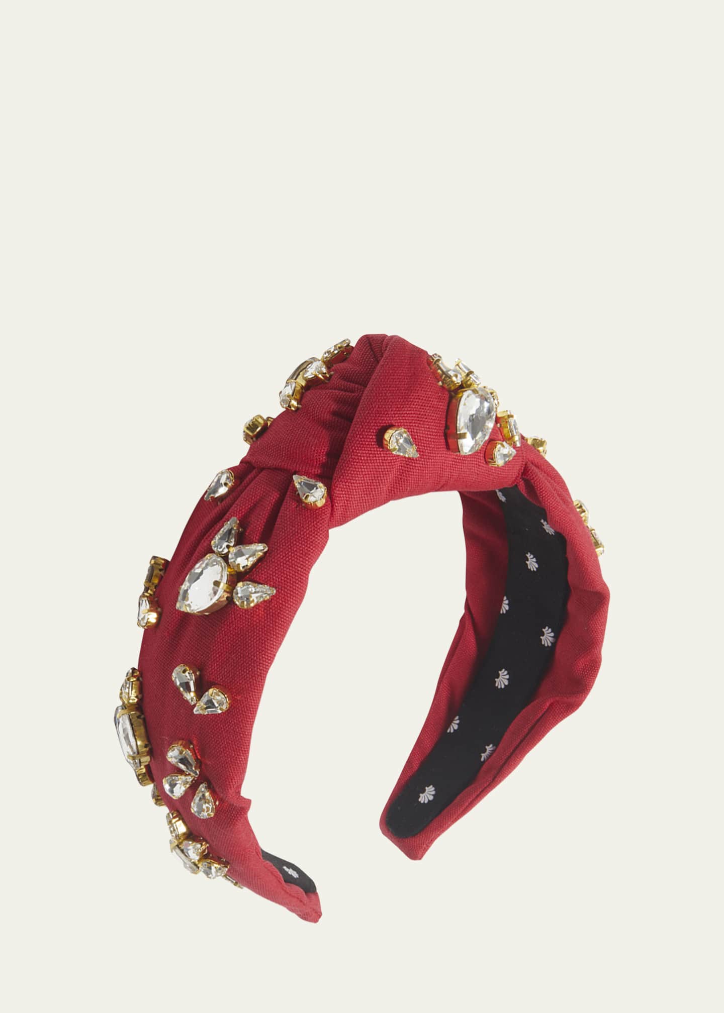 Lele Sadoughi Embellished Knotted Headband