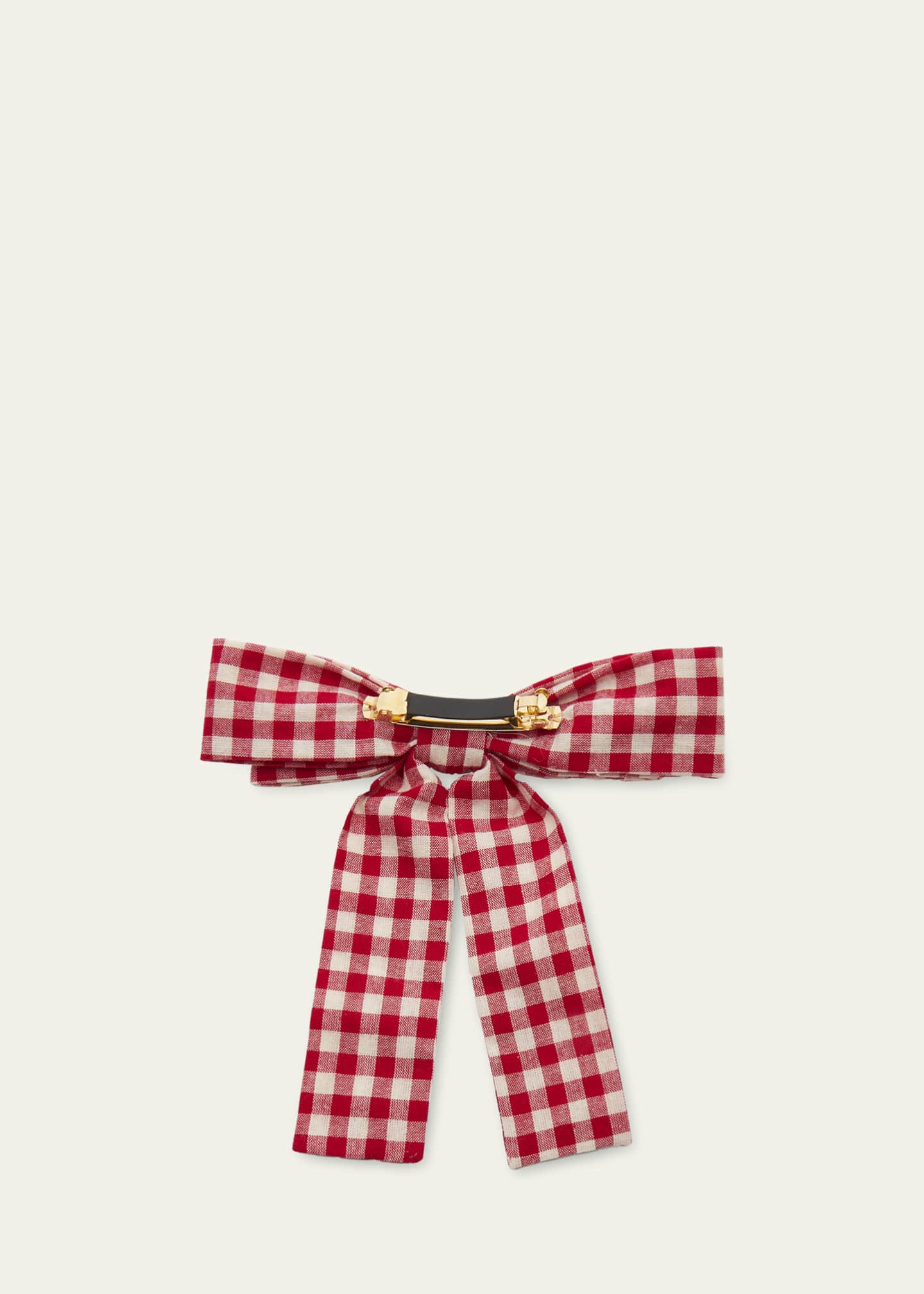 Lele Sadoughi Antoinette Gingham Bow Barrette Image 2 of 2