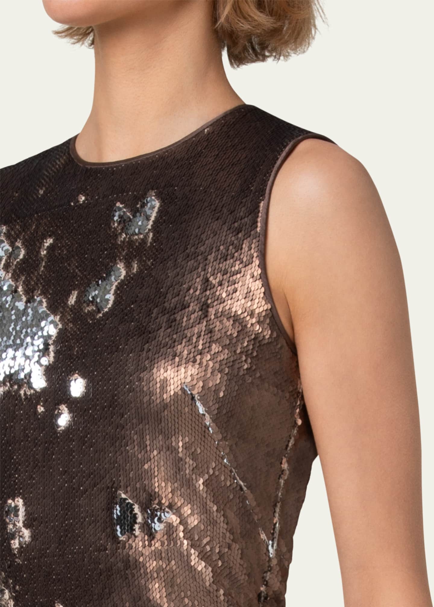 Akris Bi-Color Sequin Top Image 5 of 5