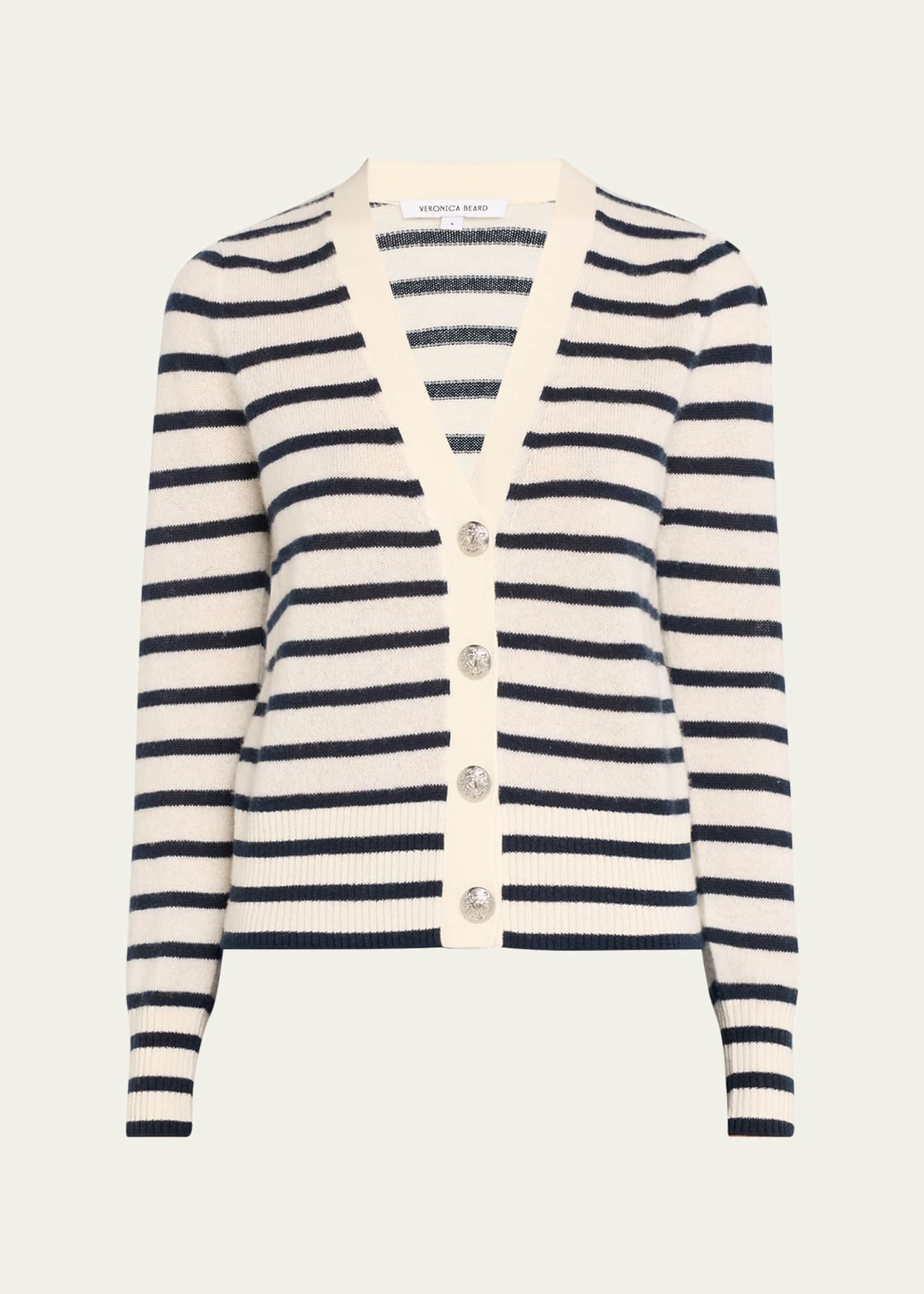 Veronica Sequin Striped Sweater Cardigan