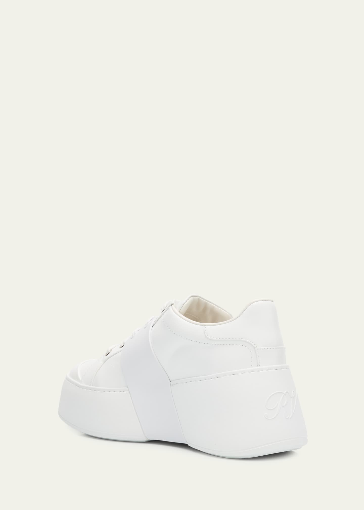Roger Vivier Viv Skate Leather Buckle Sneakers - Bergdorf Goodman