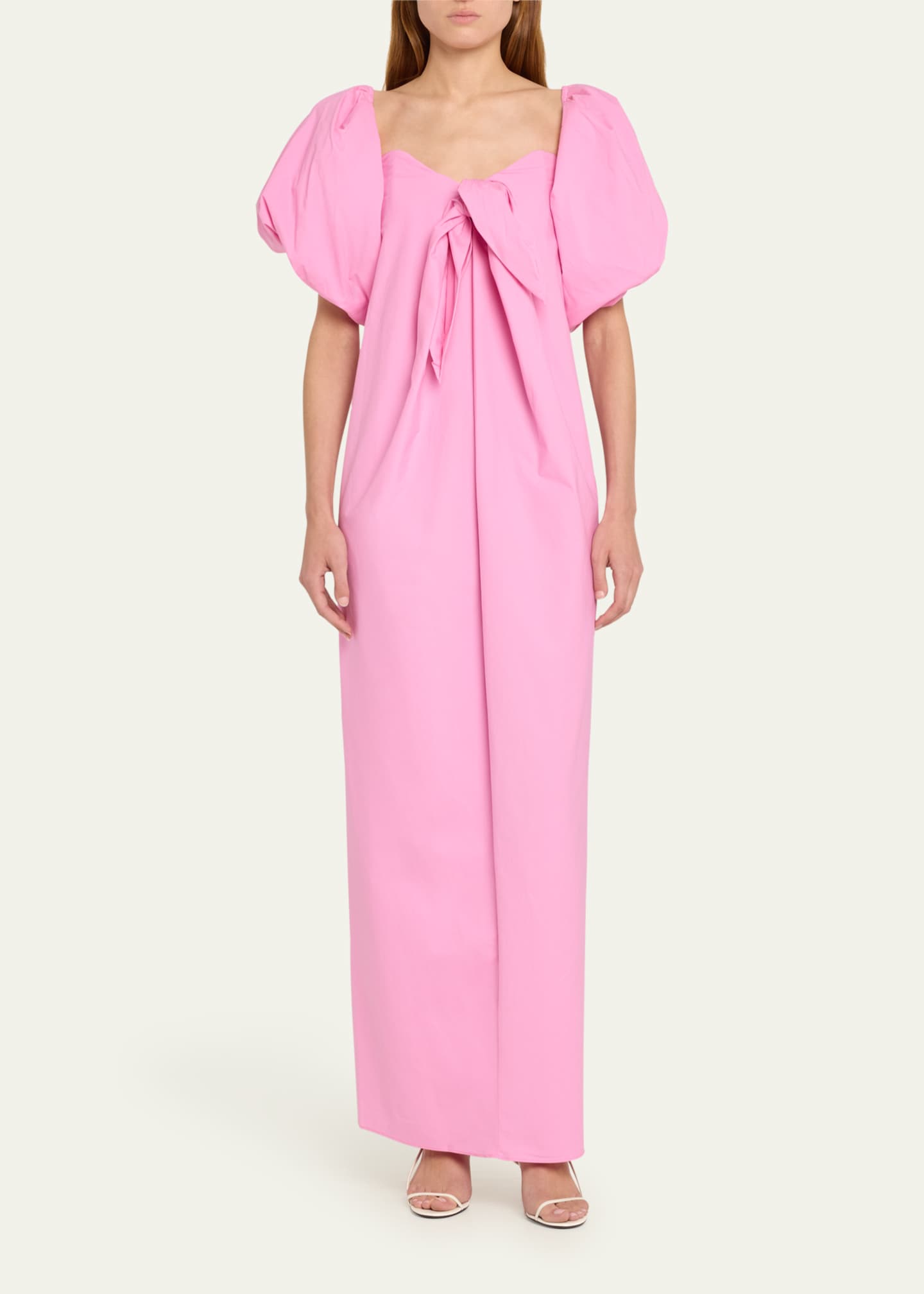 Caroline Constas Reyna Tie-Front Column Dress Image 2 of 5