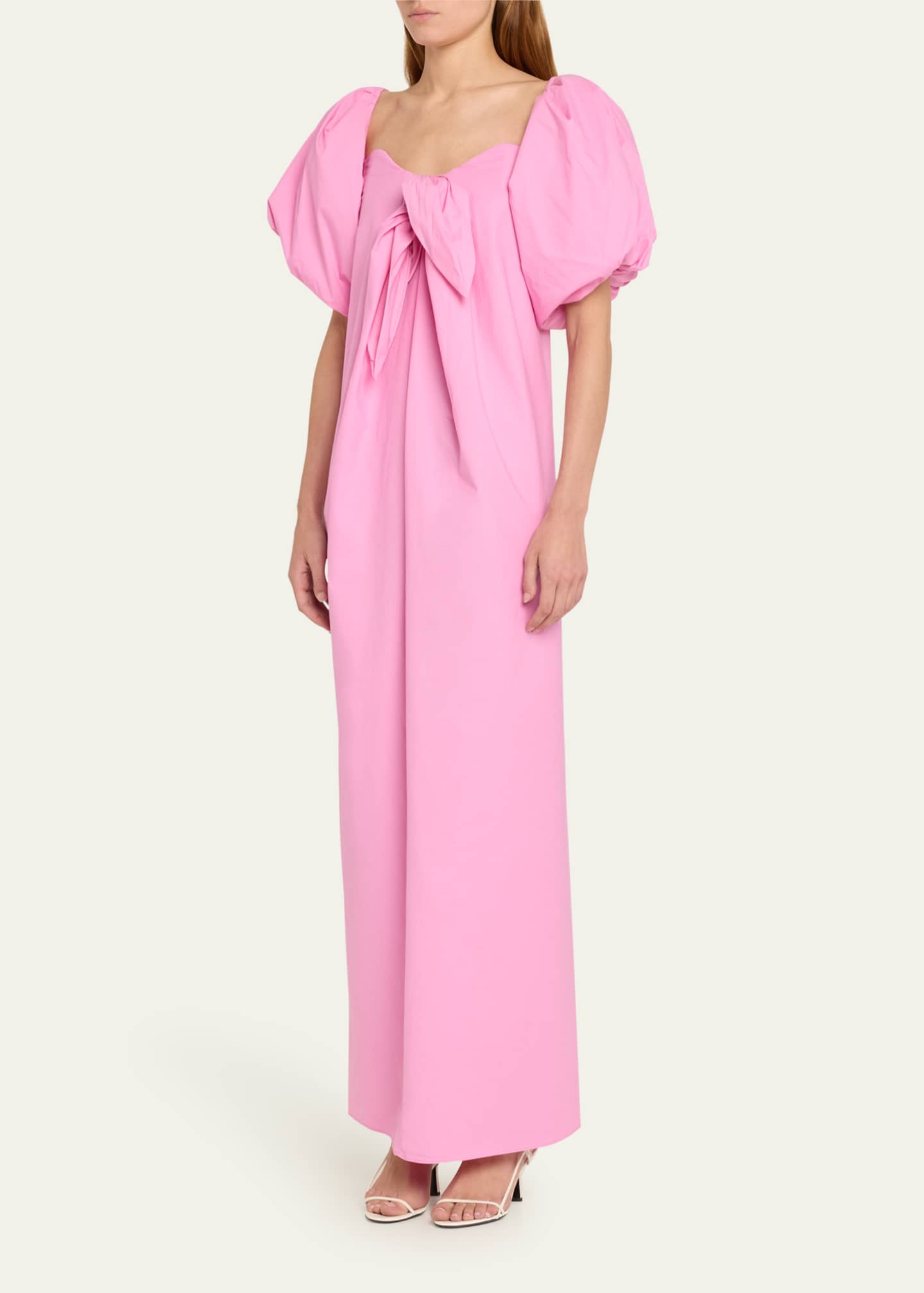 Caroline Constas Reyna Tie-Front Column Dress Image 4 of 5