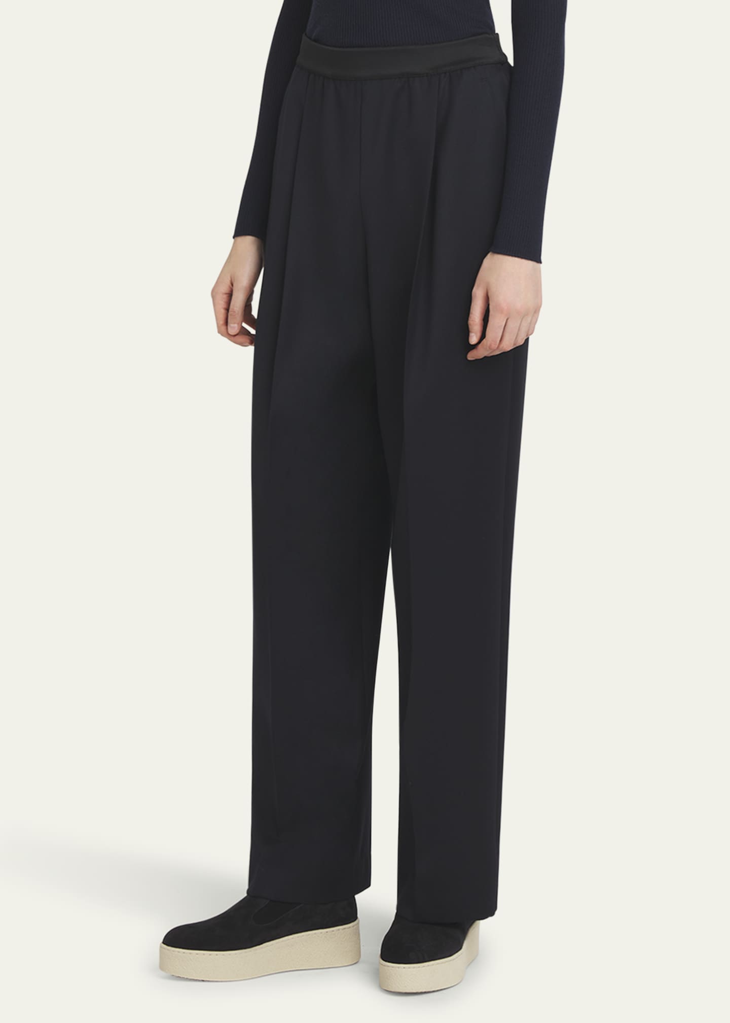 Agnona Light Wool Jane Straight Leg Pants Image 4 of 5