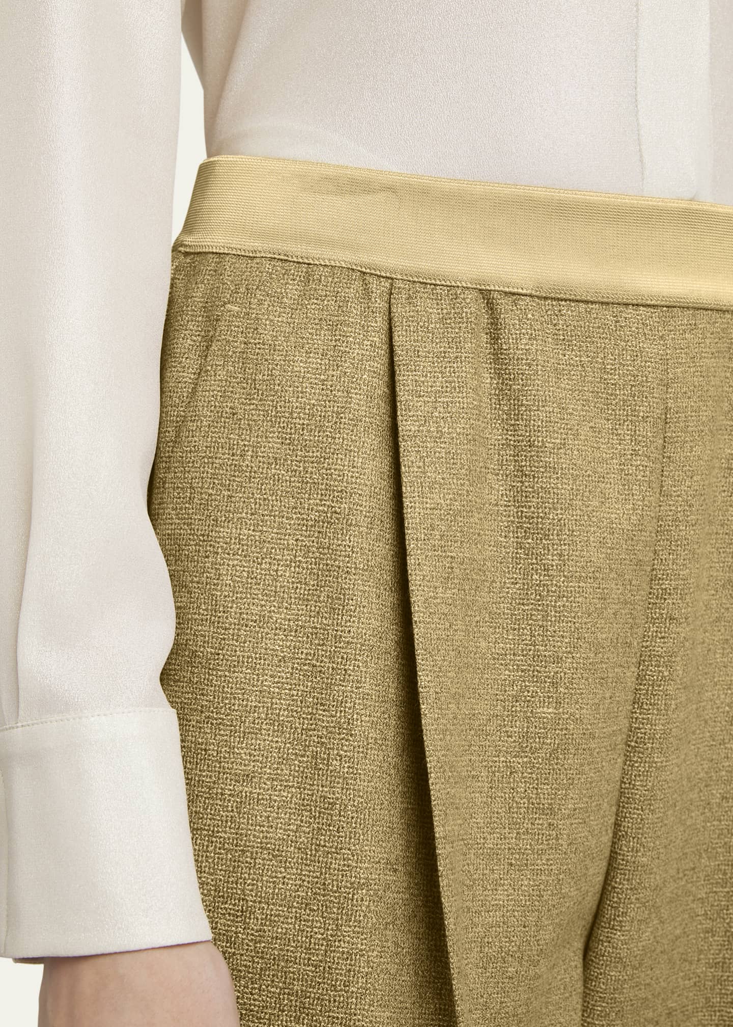 Agnona Wool Micro Boucle Jane Straight Leg Pants Image 5 of 5