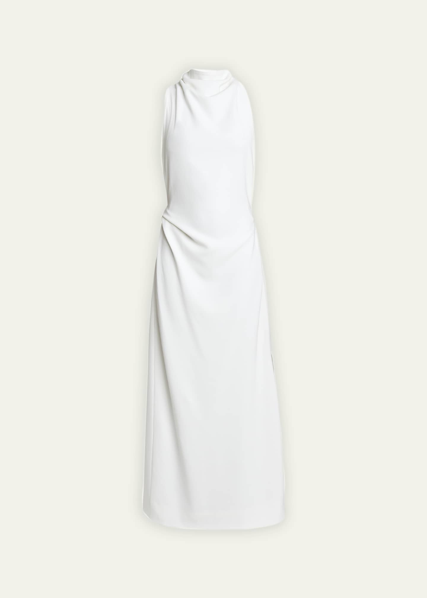 Proenza Schouler Selena Backless Twist Back Matte Viscose Crepe Dress Image 1 of 5