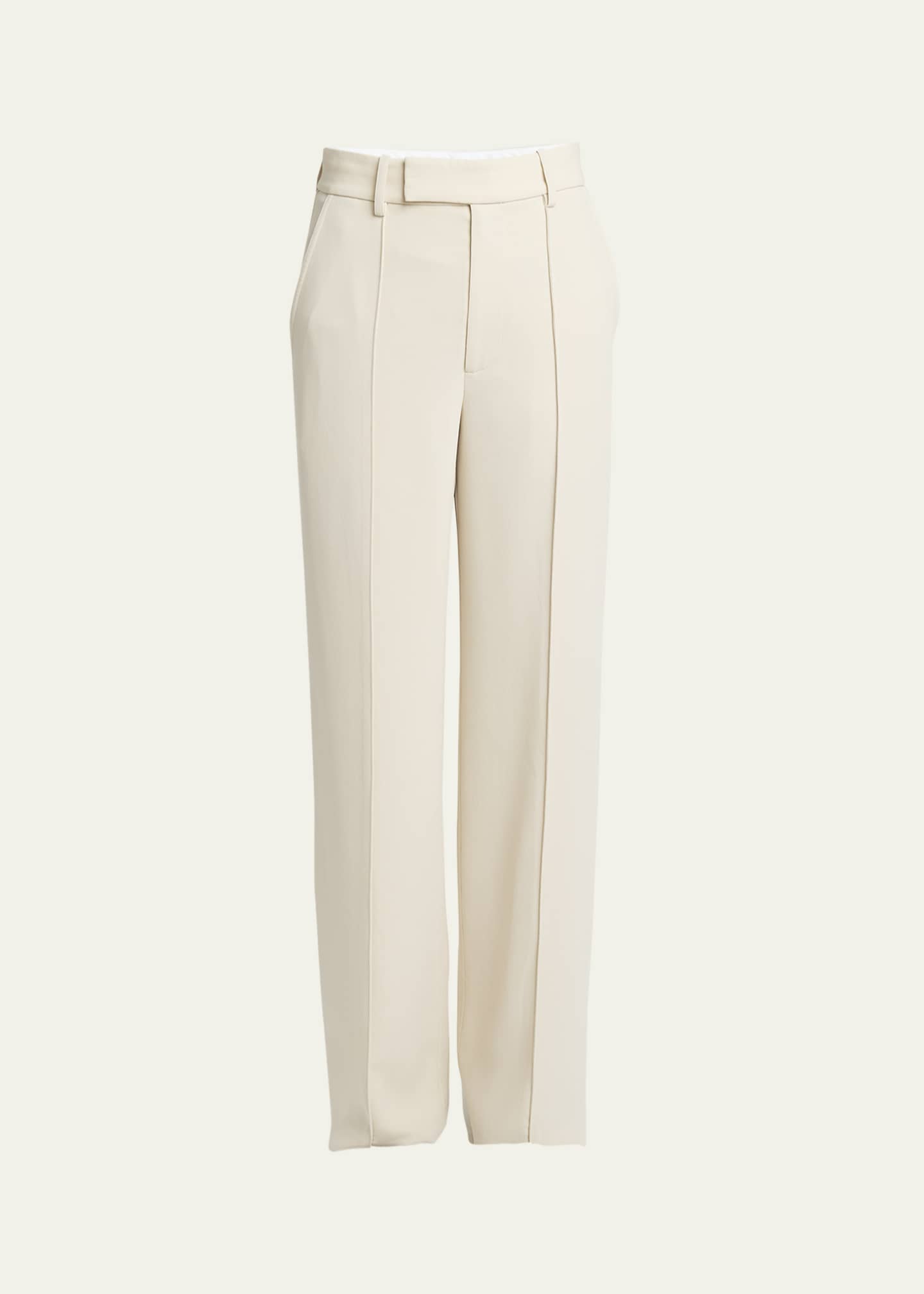 Proenza Schouler Weyes Straight Leg Matte Crepe Pants Image 1 of 5