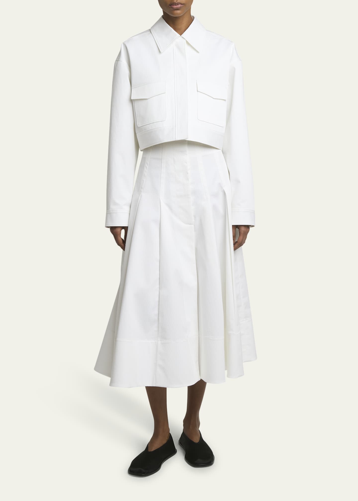 Proenza Schouler Dylan Cotton Twill Suiting Shirt Jacket Image 2 of 5