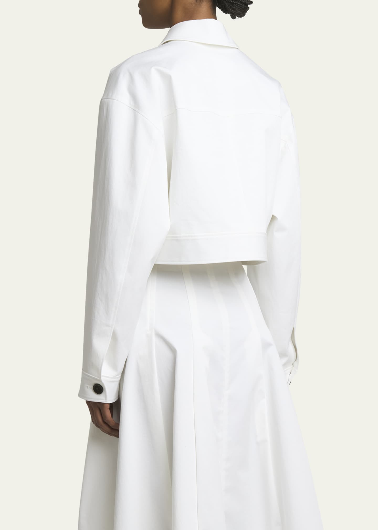 Proenza Schouler Dylan Cotton Twill Suiting Shirt Jacket Image 3 of 5