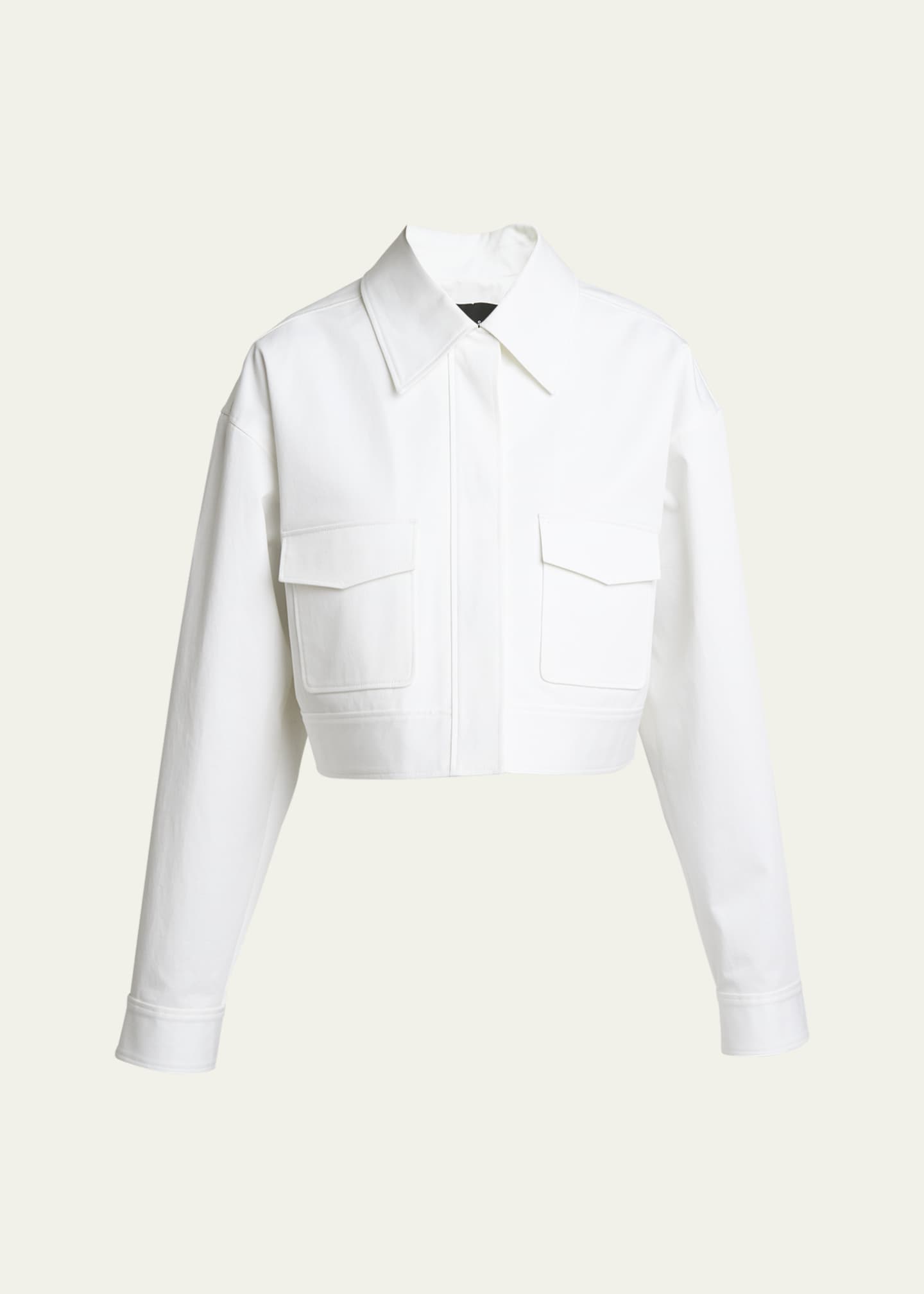 Proenza Schouler Dylan Cotton Twill Suiting Shirt Jacket Image 1 of 5