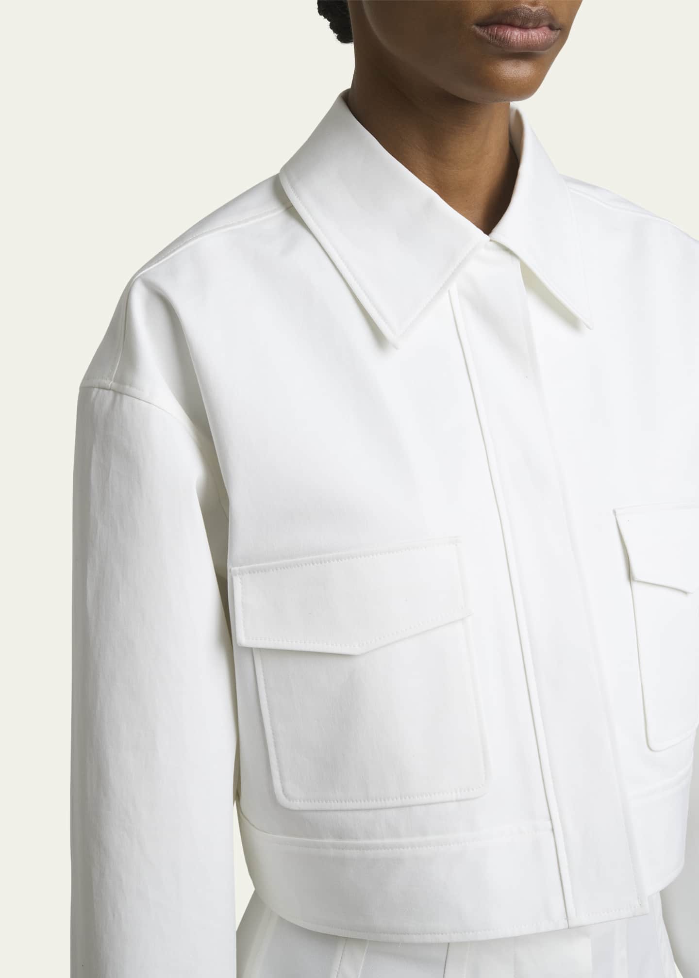 Proenza Schouler Dylan Cotton Twill Suiting Shirt Jacket Image 5 of 5