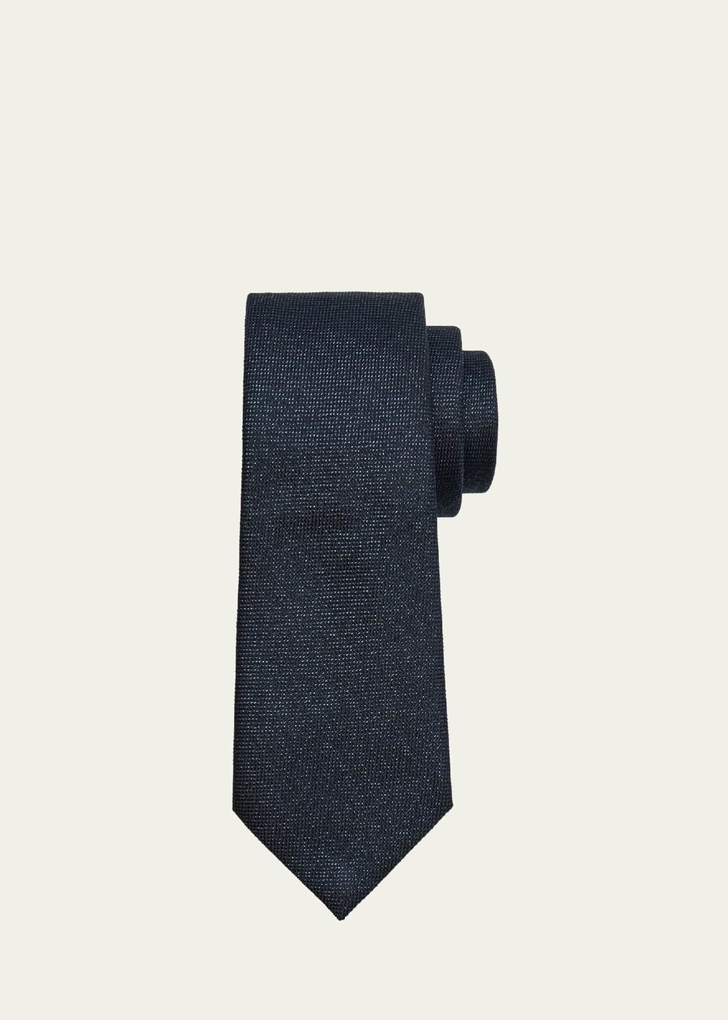 Giorgio Armani Men's Micro-Textured Silk-Blend Tie