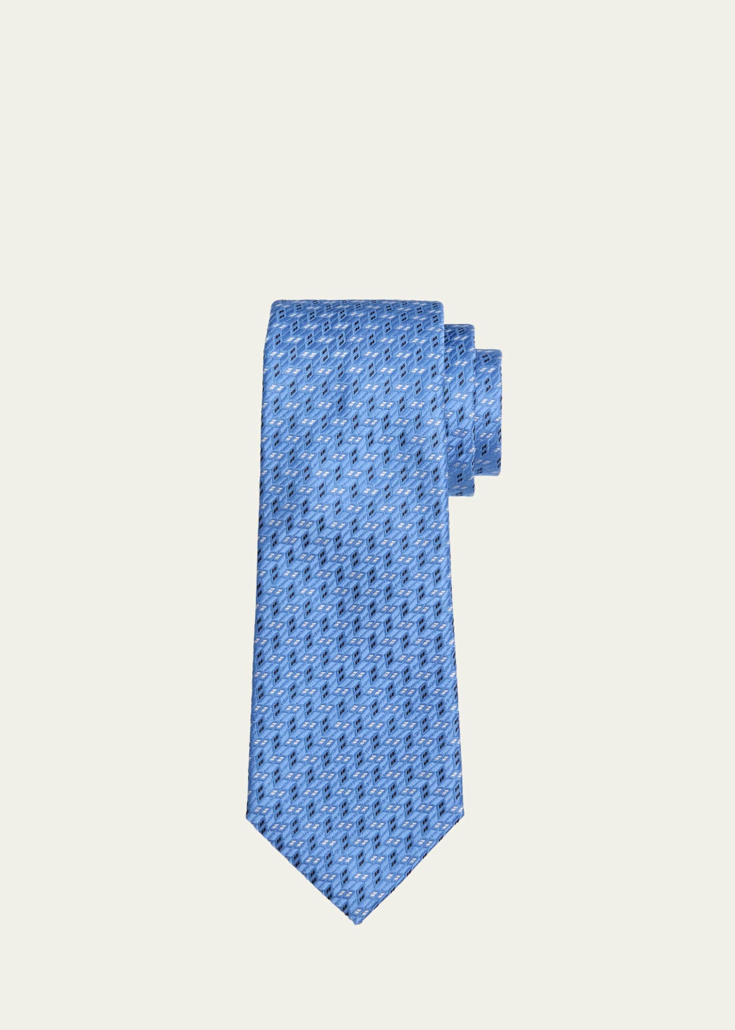 Giorgio Armani Men's Silk Raised Cubes Tie