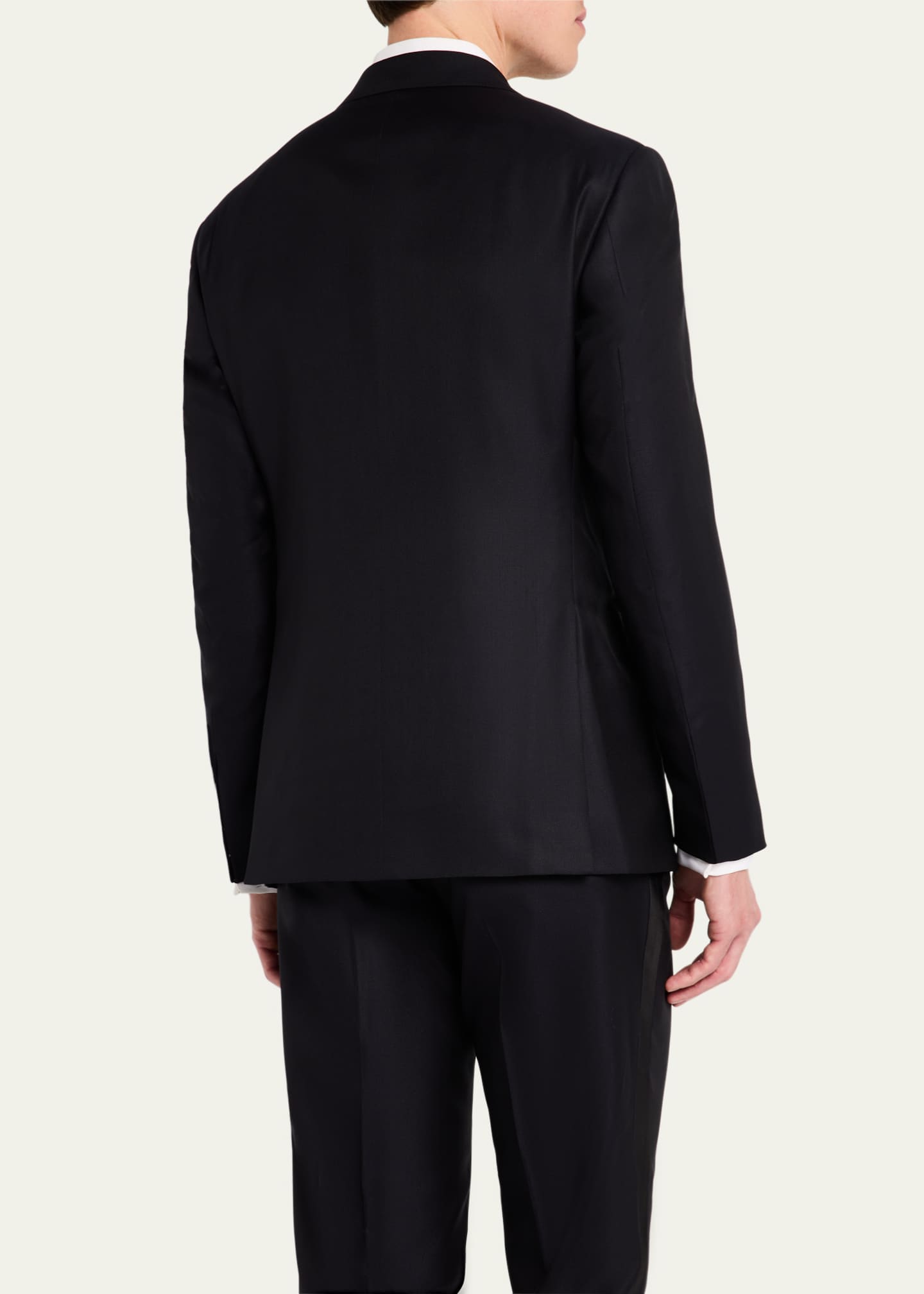 Giorgio Armani Men's Wool-Silk Solid Tuxedo Image 5 of 8