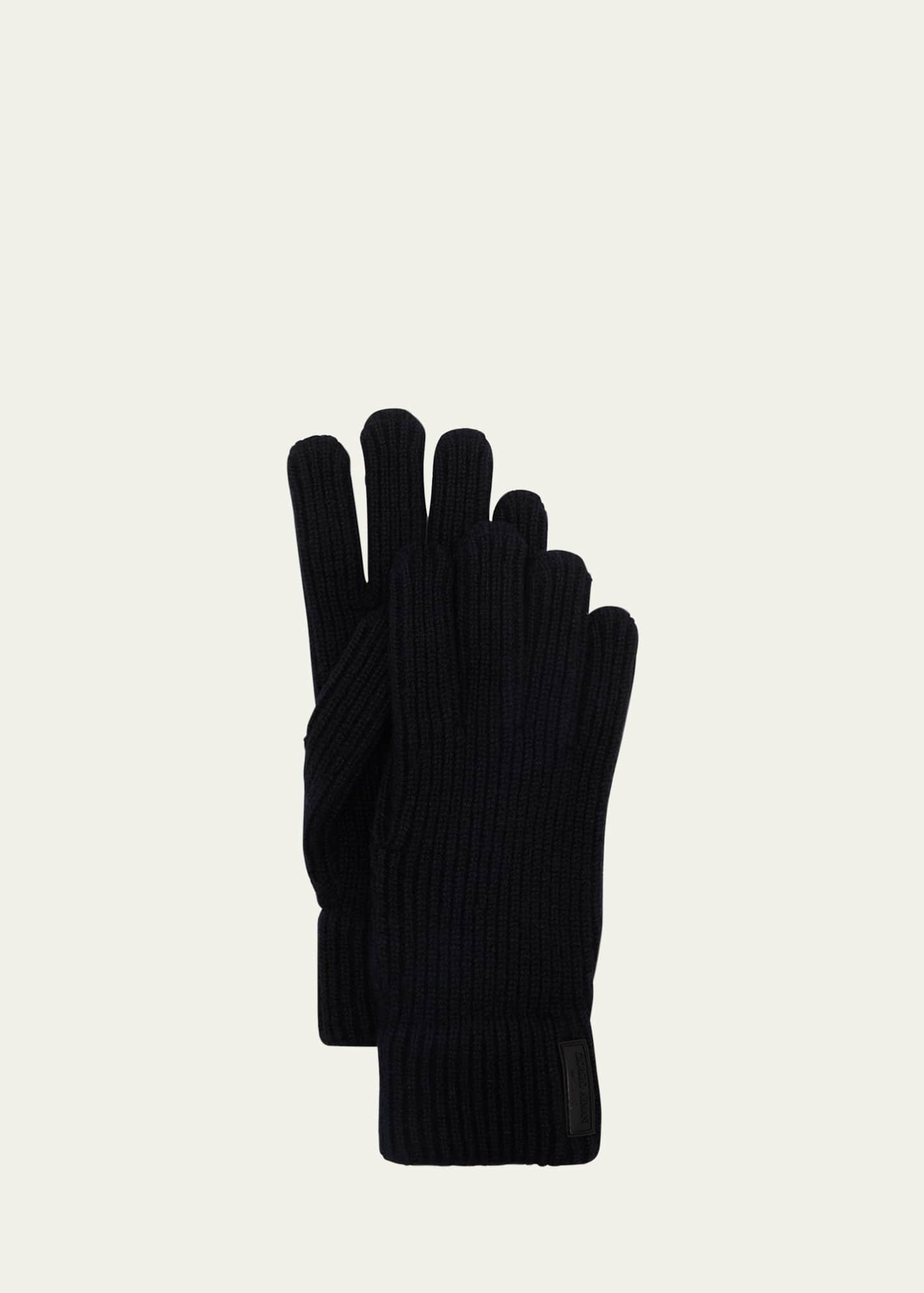 Giorgio Armani Men's Ribbed Cashmere Gloves