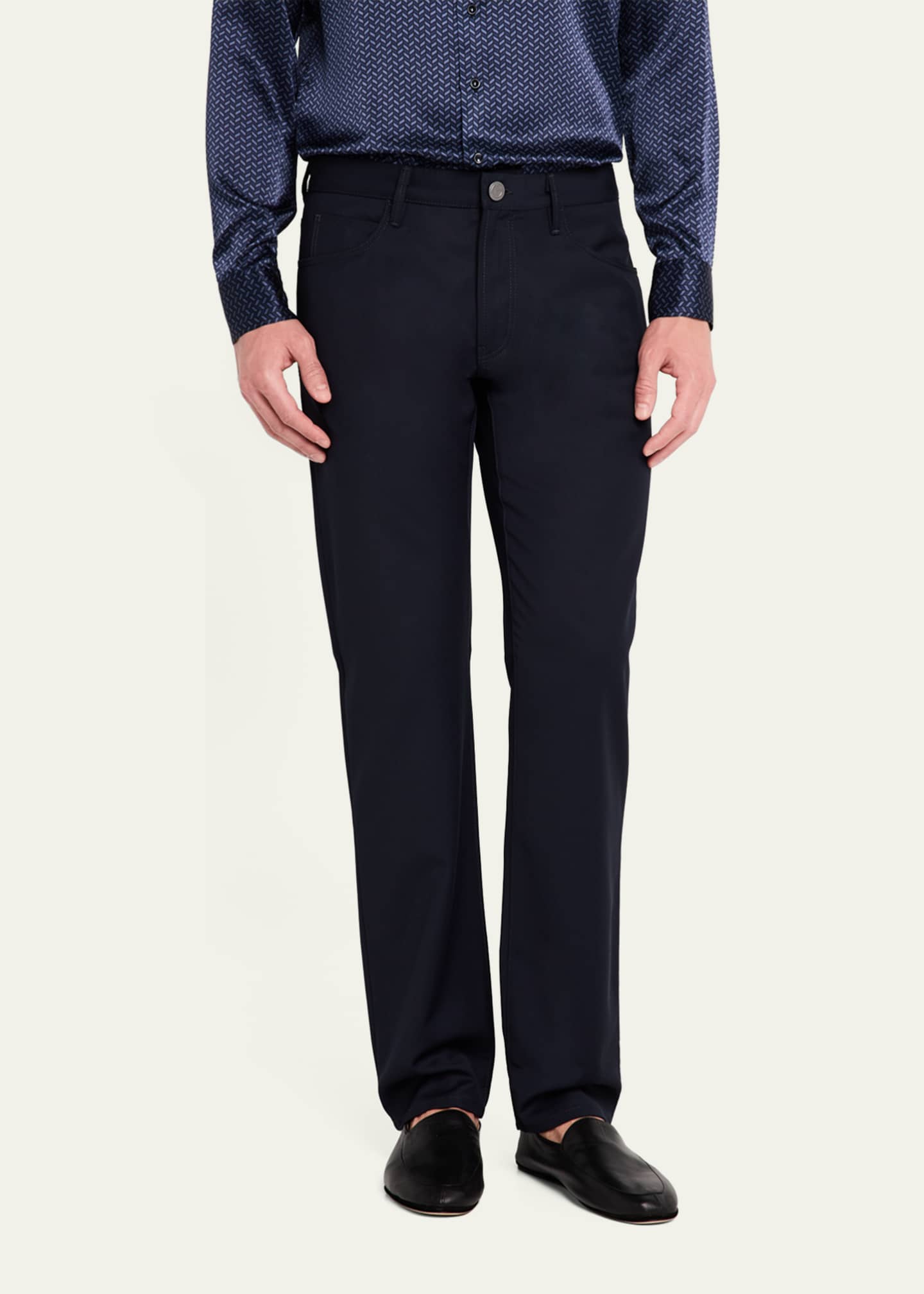 Giorgio Armani Men's Wool 5-Pocket Pants Image 4 of 5