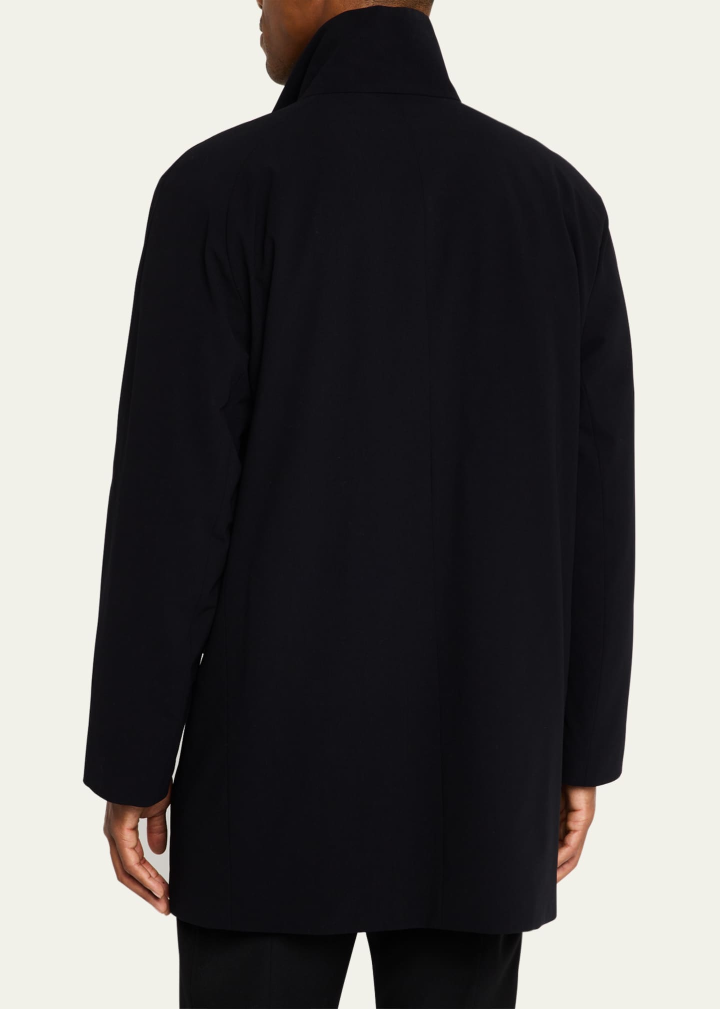 Giorgio Armani Men's Crepe Wool Topcoat Image 3 of 5
