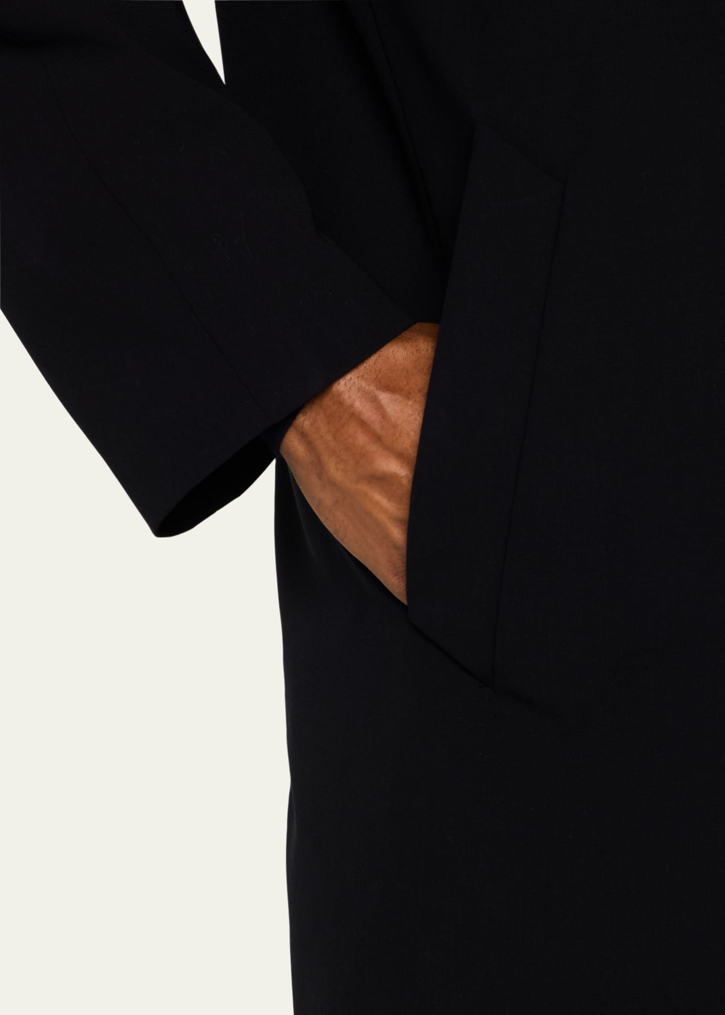 Giorgio Armani Men's Crepe Wool Topcoat Image 5 of 5