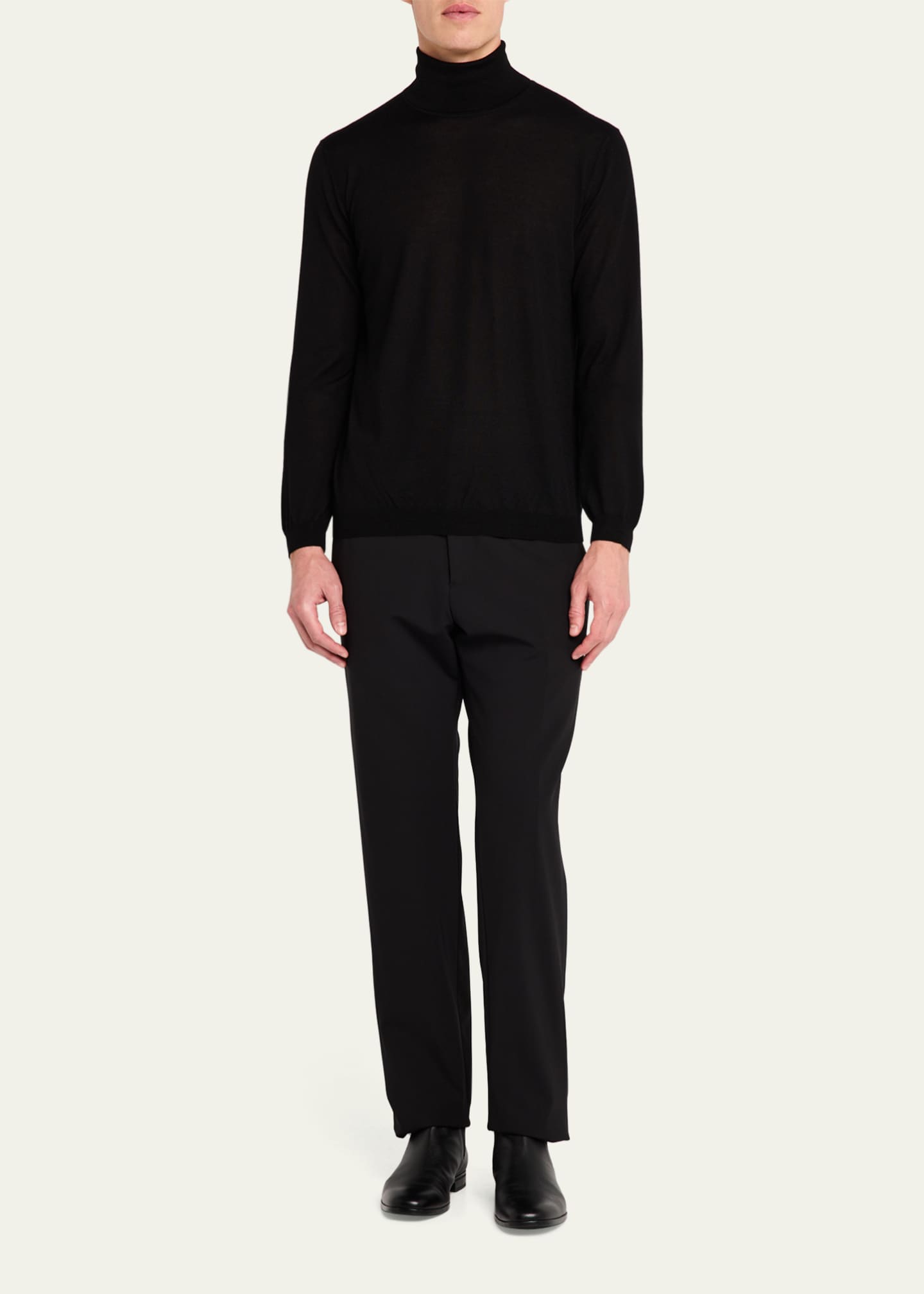 Giorgio Armani Men's Cashmere Plain Stitch Turtleneck Image 2 of 5