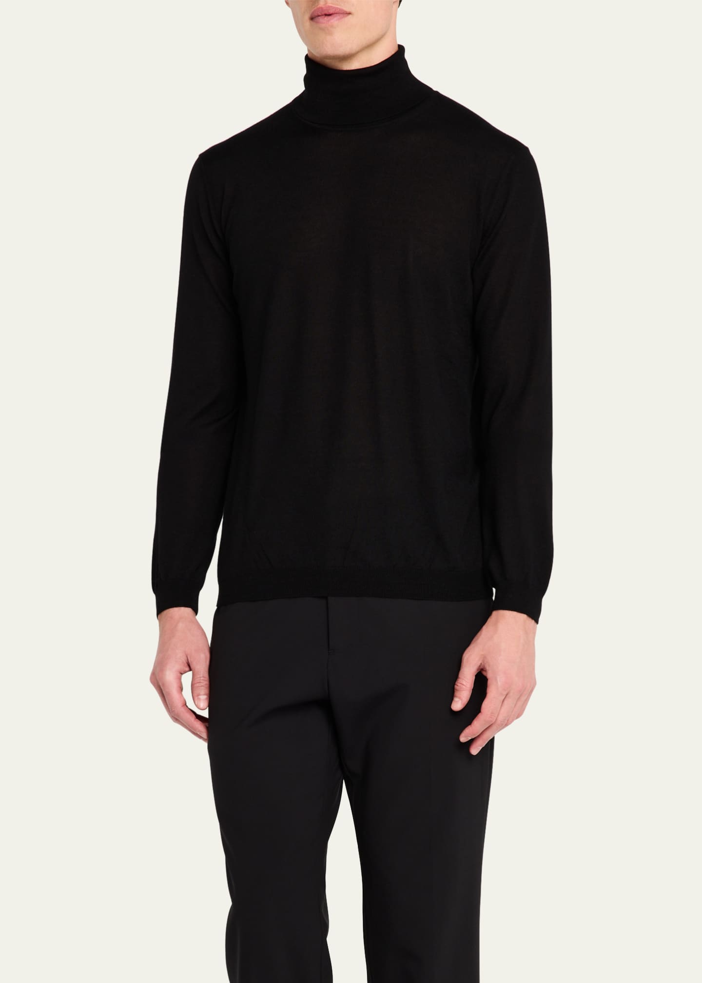 Giorgio Armani Men's Cashmere Plain Stitch Turtleneck Image 4 of 5