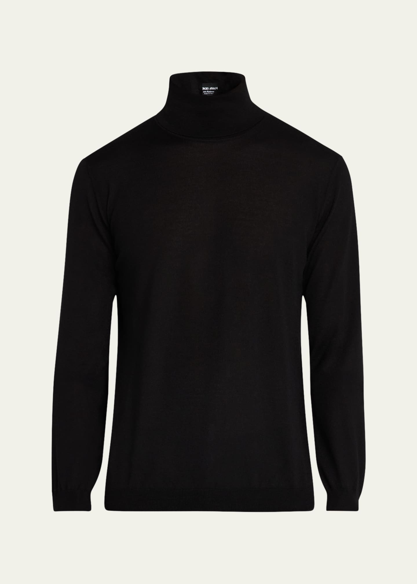 Giorgio Armani Men's Cashmere Plain Stitch Turtleneck Image 1 of 5