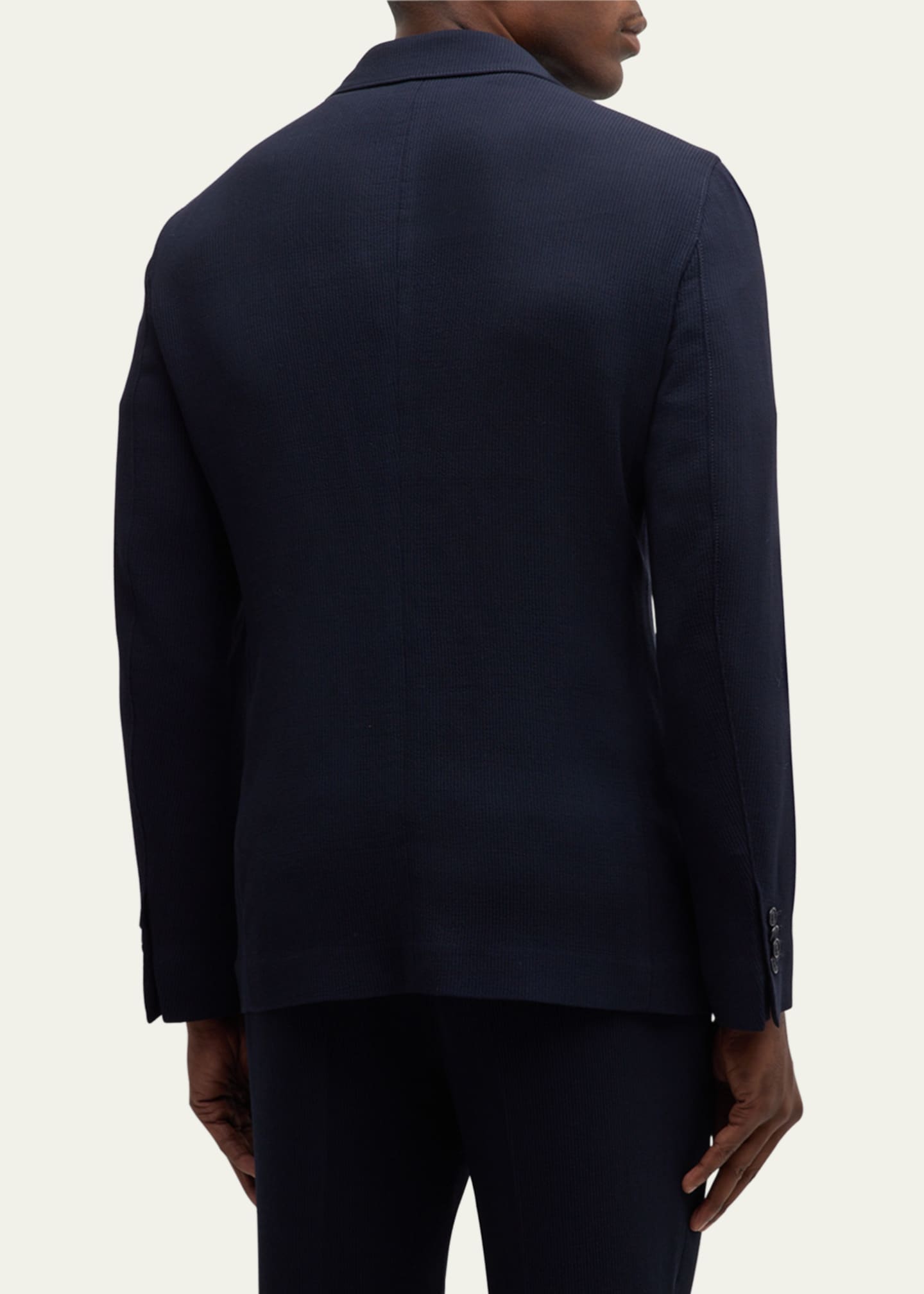 Giorgio Armani Men's Velvet Cannete-Effect Blazer Image 3 of 5
