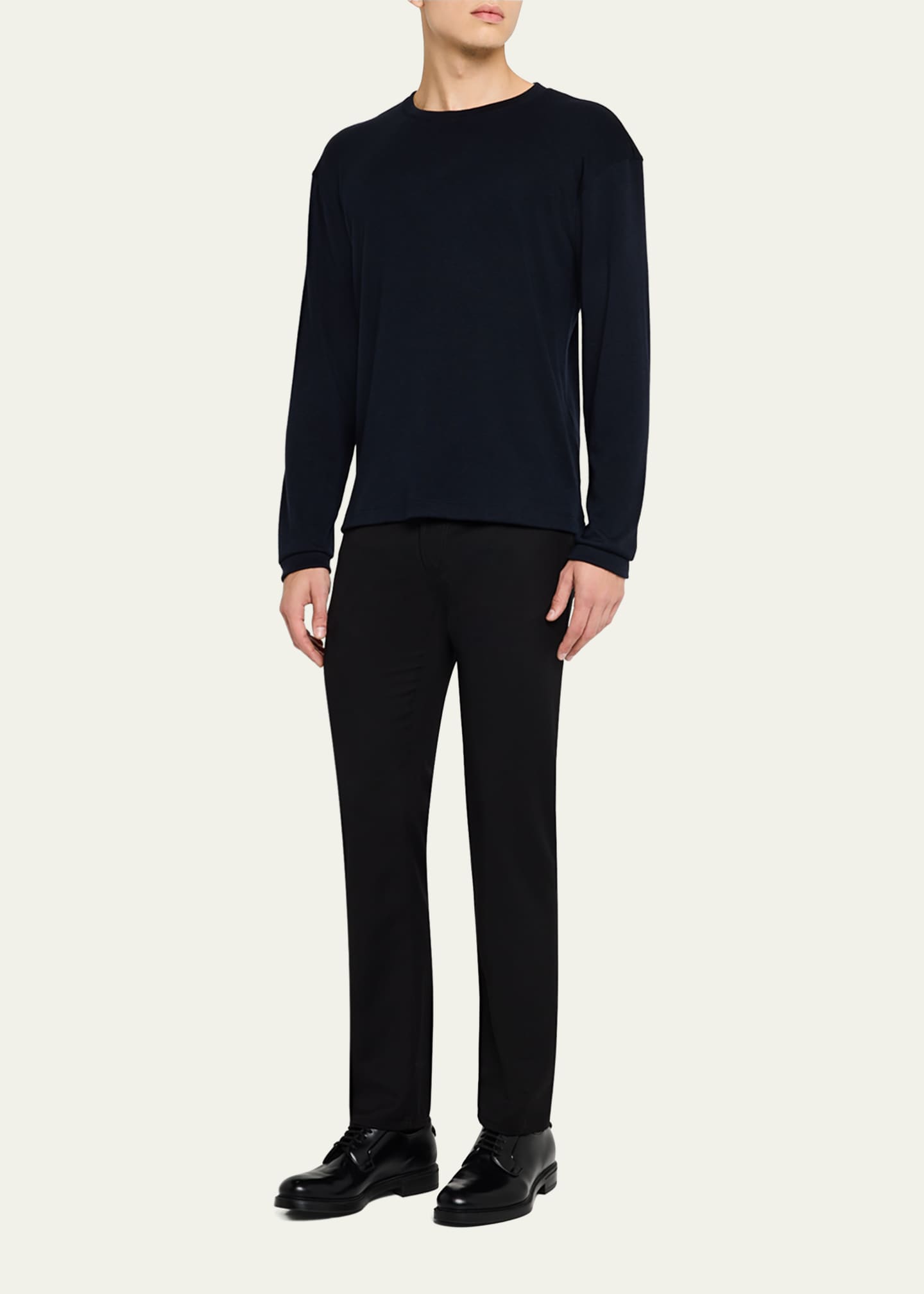 Giorgio Armani Men's Wool Twill 5-Pocket Pants Image 2 of 5