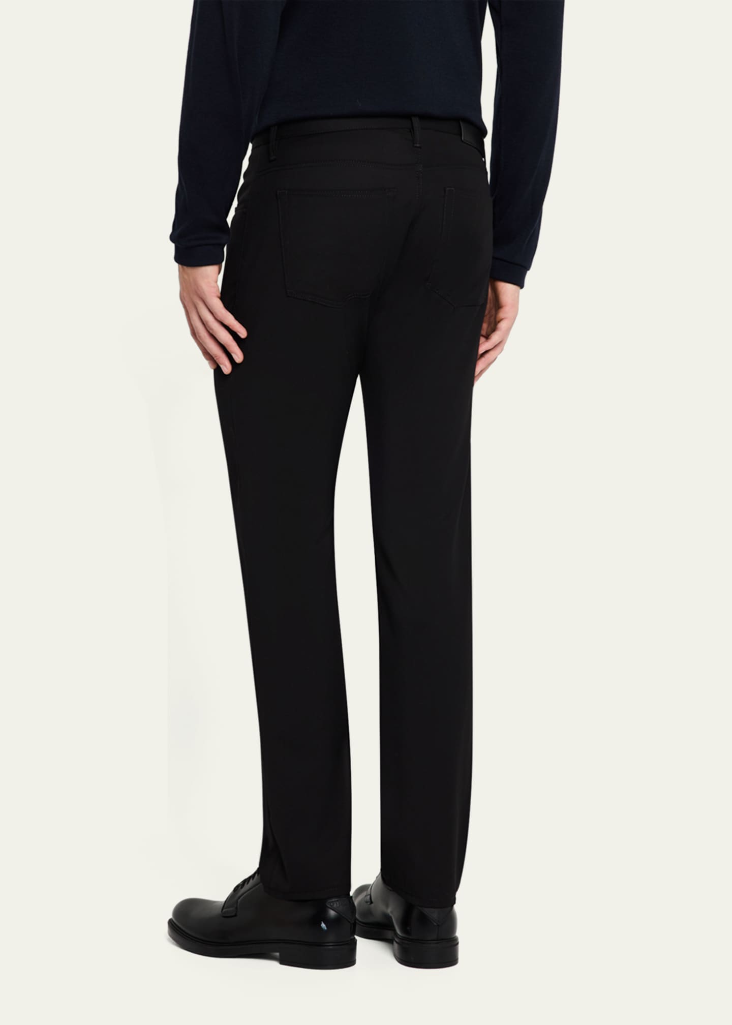 Giorgio Armani Men's Wool Twill 5-Pocket Pants Image 3 of 5