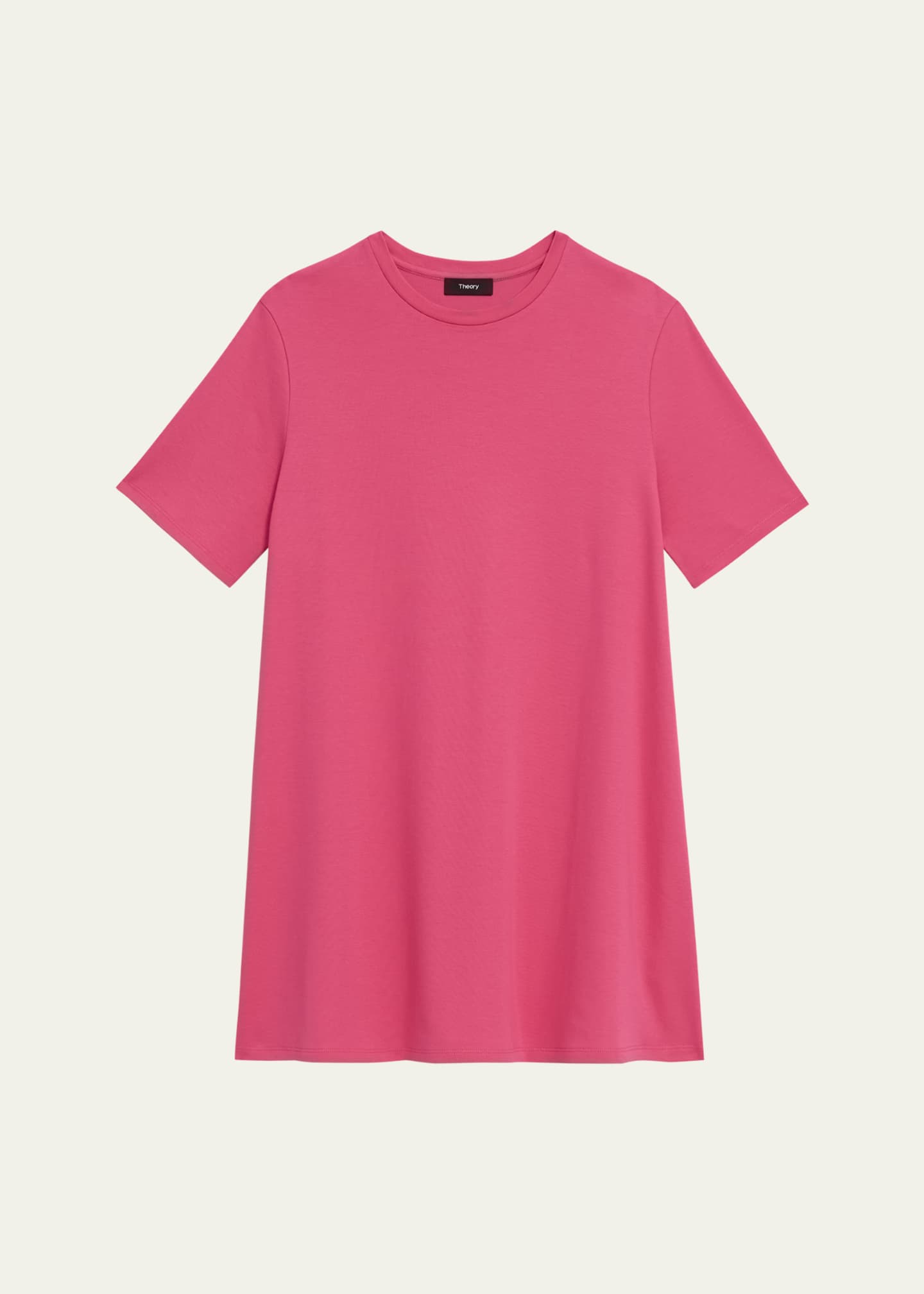 Theory Oversized Cotton Tee Mini Dress Image 1 of 5