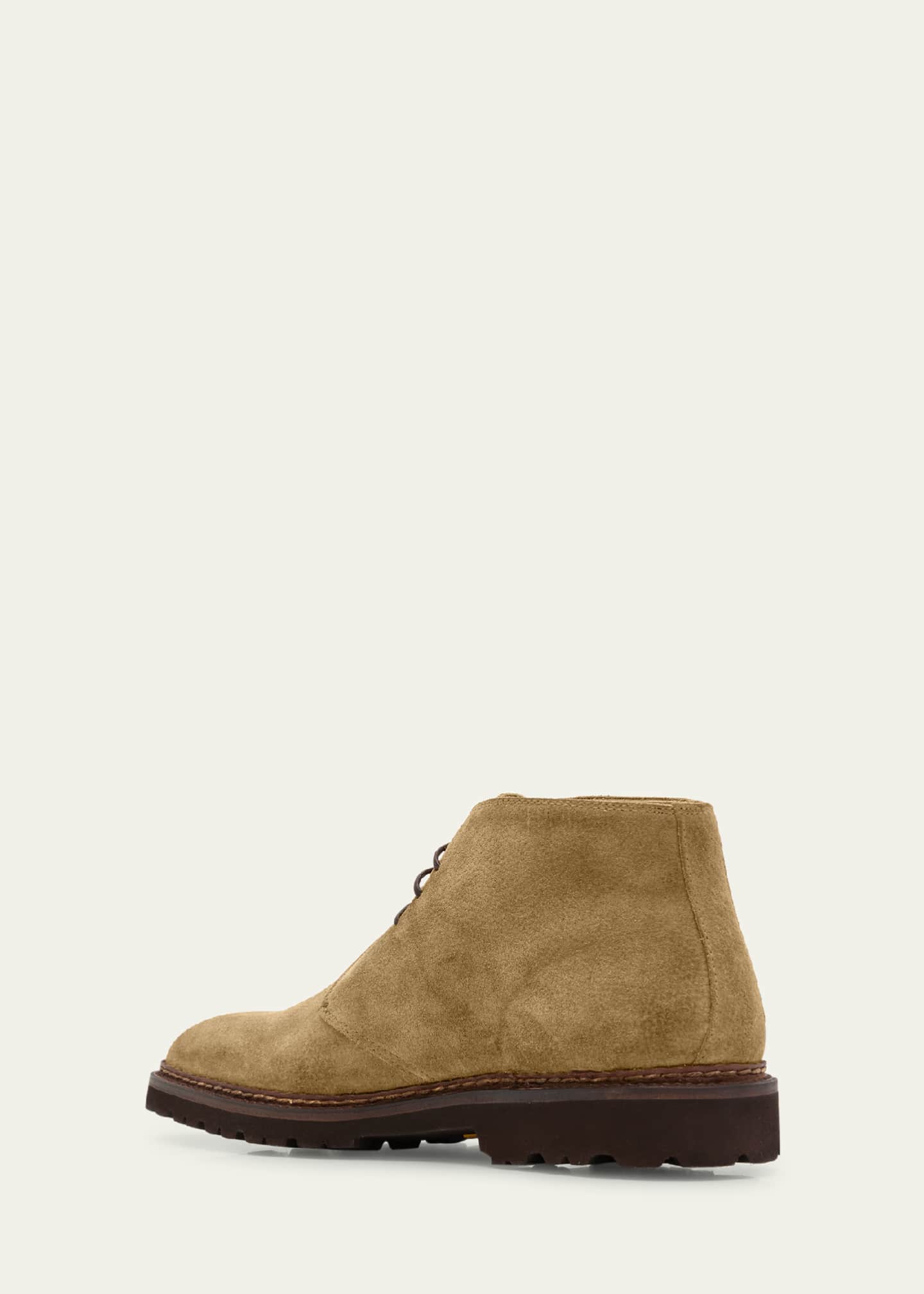 Bontoni Men's Desert Norwegian Grained Suede Chukka Boots Image 4 of 6