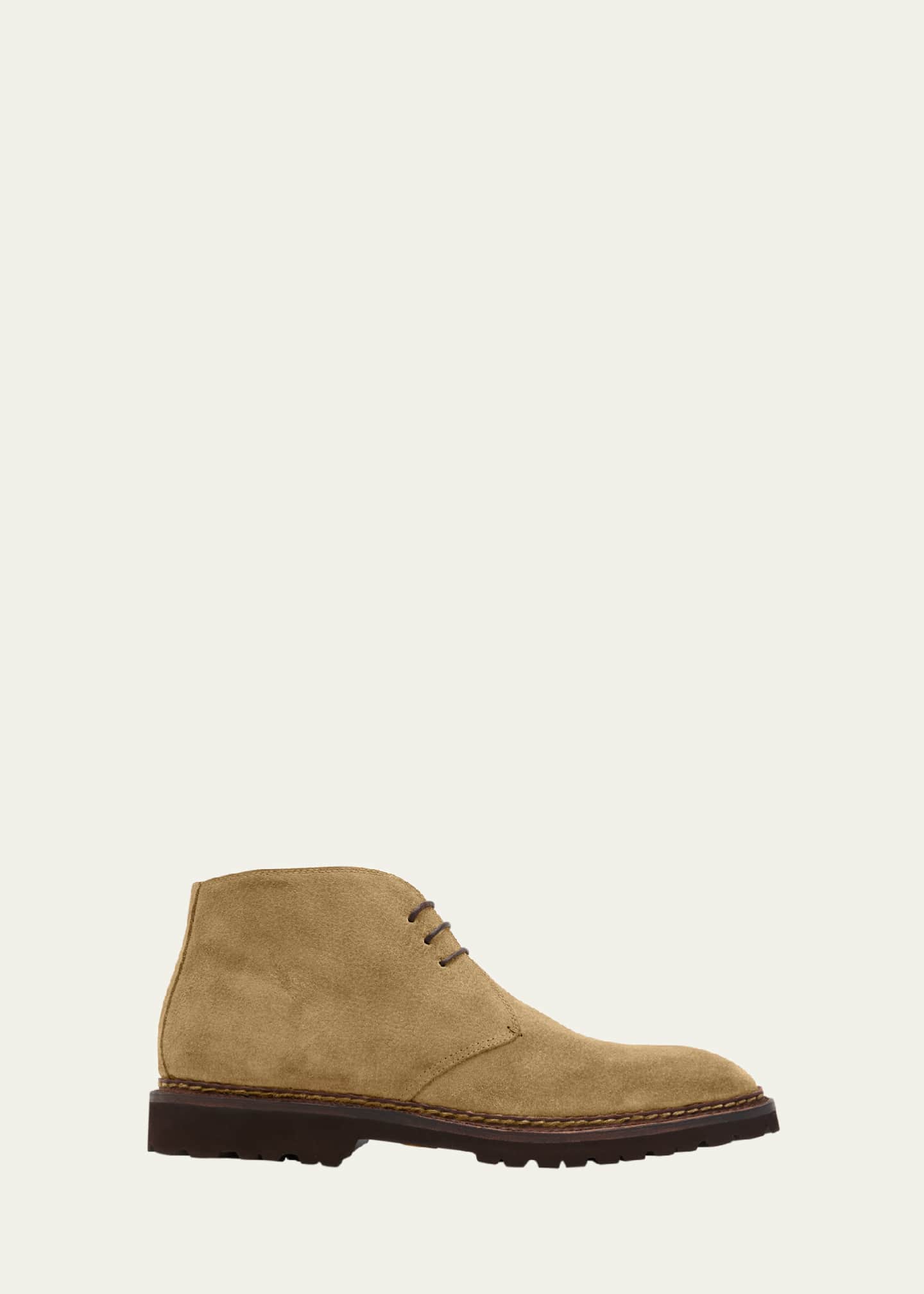 Bontoni Men's Desert Norwegian Grained Suede Chukka Boots Image 1 of 6