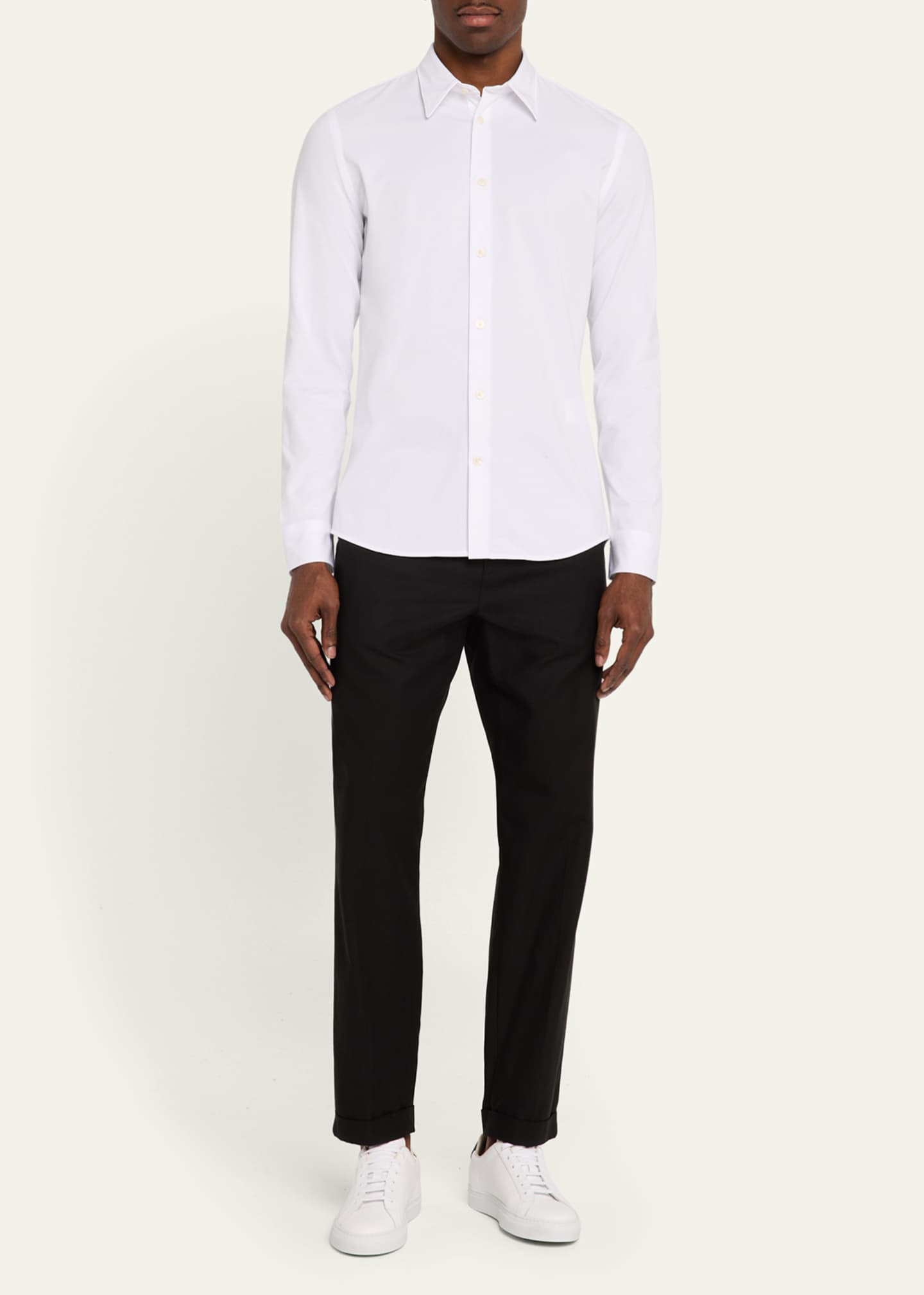 Common Projects Men's Retro Classic Bicolor Leather Low-Top Sneakers Image 3 of 6