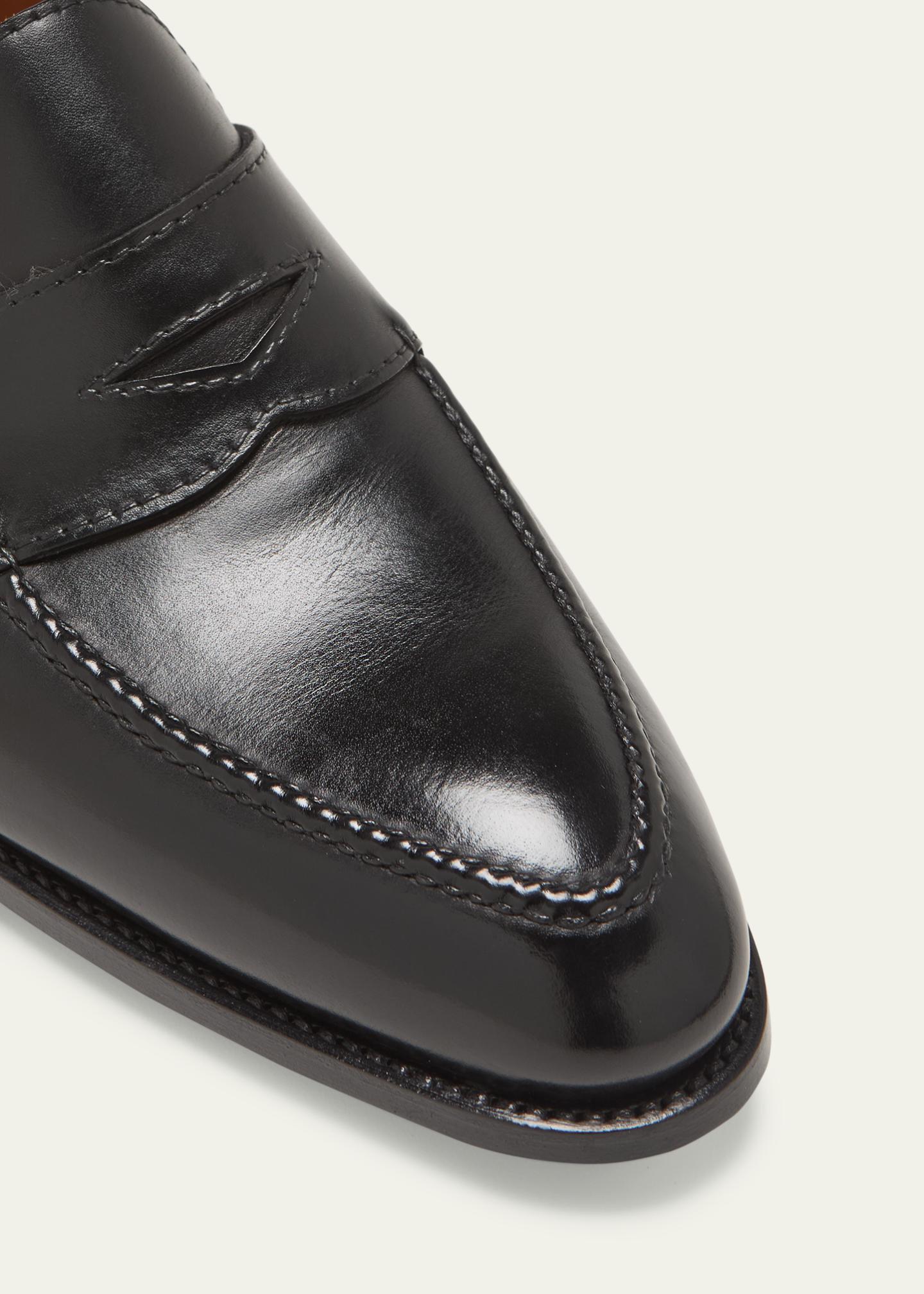Bontoni Men's Principe Leather Penny Loafers - Bergdorf Goodman