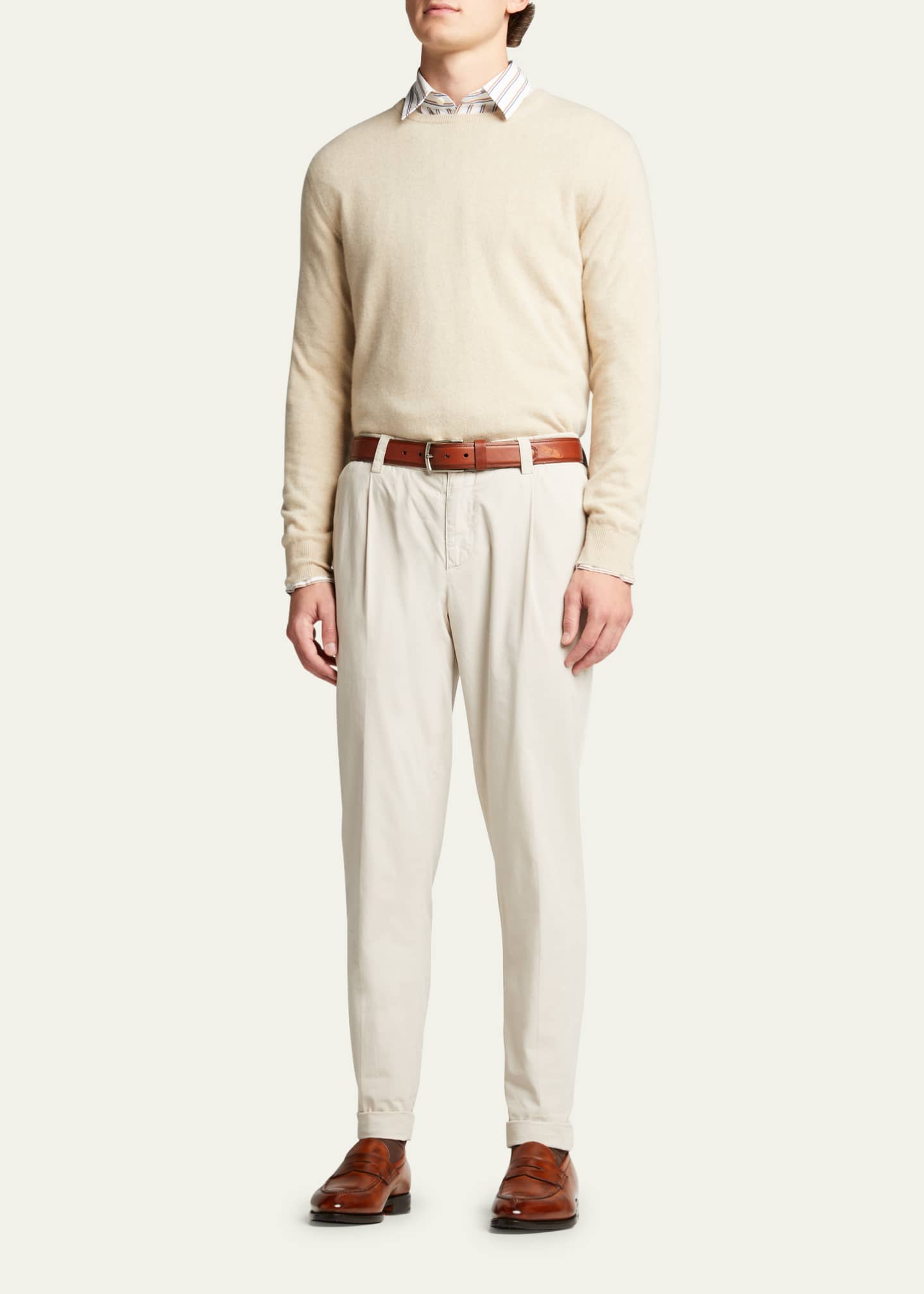 Bontoni Men's Principe Leather Penny Loafers Image 3 of 5